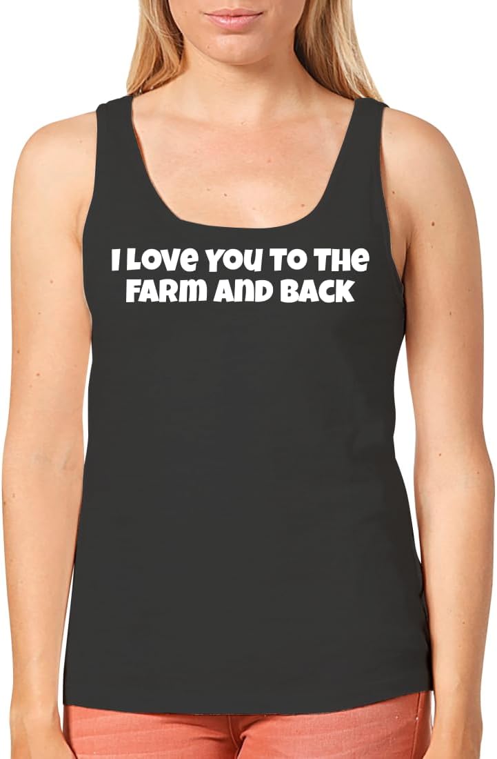 I Love You to The Farm and Back – Women’s Cozy Graphic Tank Top – Soft, Stylish, and Comfortable CP05 Black I Love You to The Farm and Back – Women’s Cozy Graphic Tank Top – Soft, Stylish, and Comfortable CP05 Black