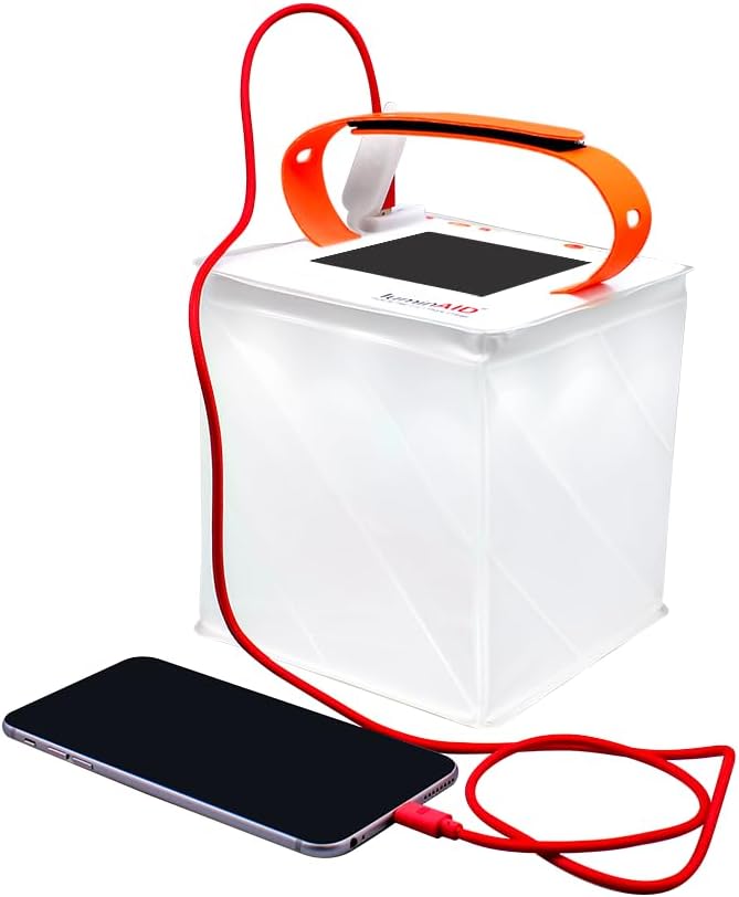 LuminAID Max QI 2-in-1 Solar Camping Lantern and Phone Charger – Inflatable LED Lamp for Camping, Hiking and Travel – Emergency Light for Power Outages, Hurricane, Survival Kits LuminAID Max QI 2-in-1 Solar Camping Lantern and Phone Charger – Inflatable LED Lamp for Camping, Hiking and Travel – Emergency Light for Power Outages, Hurricane, Survival Kits