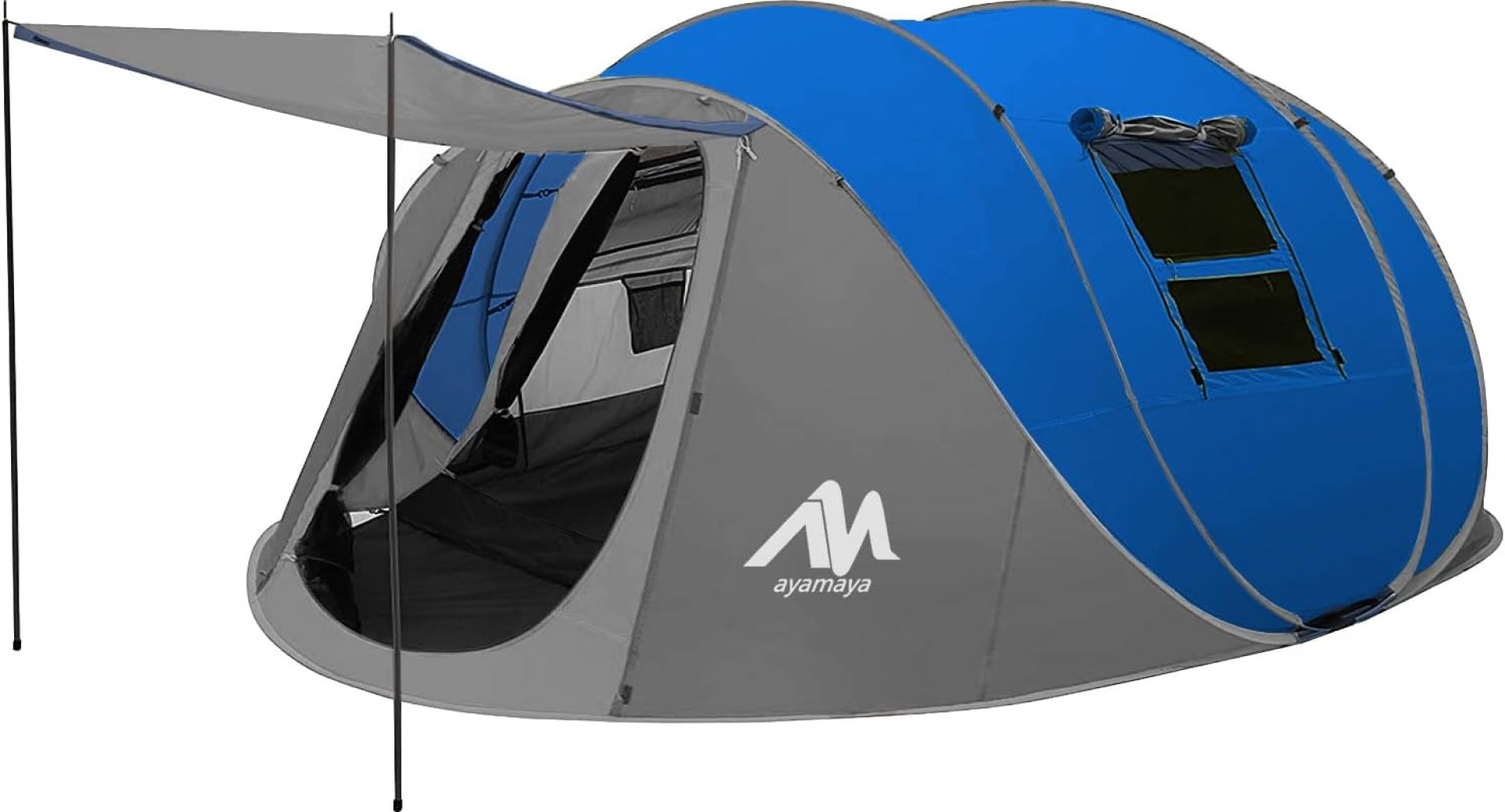 6 Person Easy Pop Up Tents for Camping – AYAMAYA Double Layer Waterproof Instant Tent with Vestibule & Porch, Large Size Family Tent Automatic Setup for 4-6 People Camping Hiking (Poles Included) 6 Person Easy Pop Up Tents for Camping – AYAMAYA Double Layer Waterproof Instant Tent with Vestibule & Porch, Large Size Family Tent Automatic Setup for 4-6 People Camping Hiking (Poles Included)