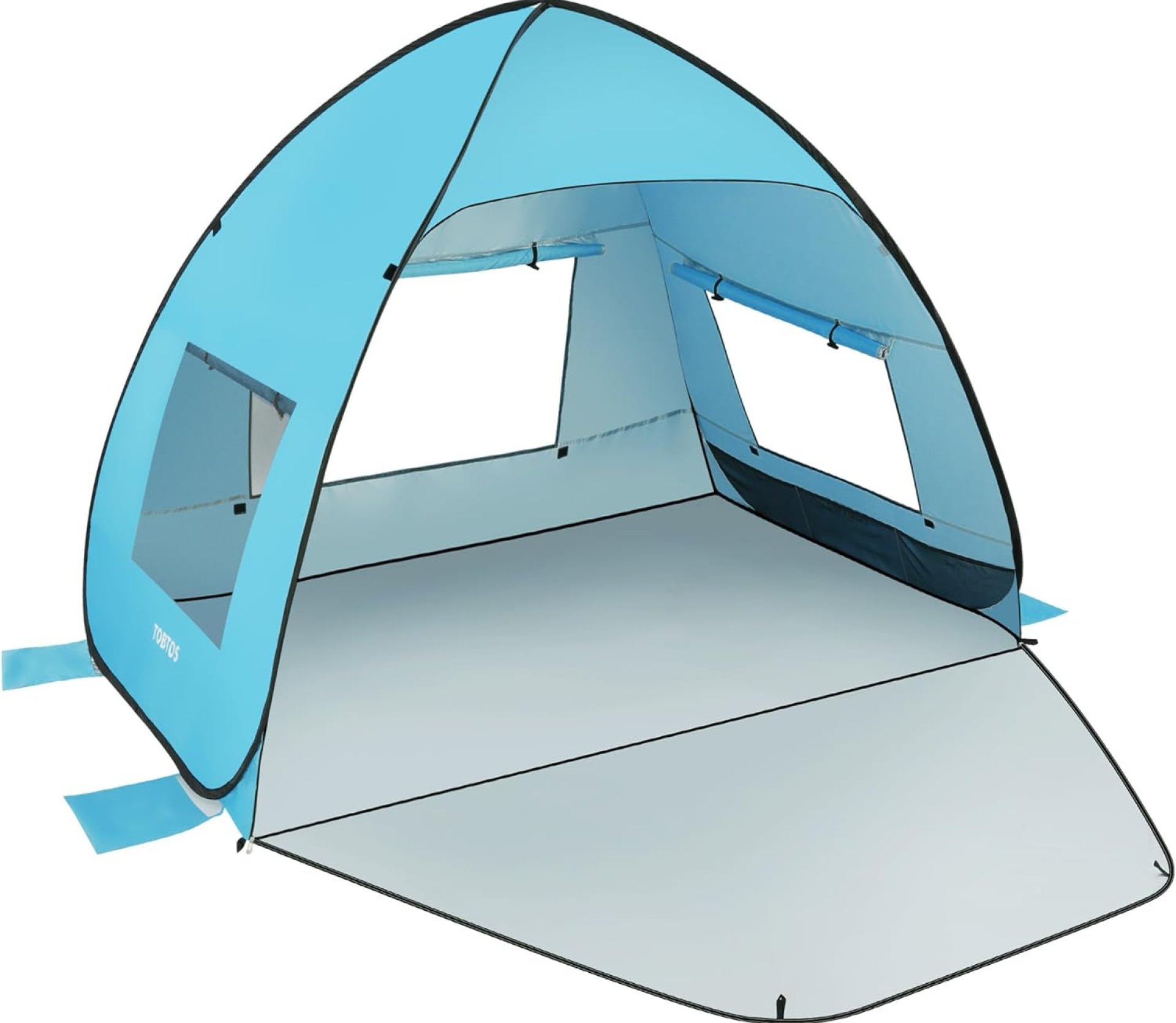TOBTOS UPF 50+ Pop Up Beach Tent, Easy Set Up Beach Umbrella, Sun Shelter for 2-3 People UV Protection Portable Sunshade, Baby Canopy Cabana, Lightweight with Carry Bag TOBTOS UPF 50+ Pop Up Beach Tent, Easy Set Up Beach Umbrella, Sun Shelter for 2-3 People UV Protection Portable Sunshade, Baby Canopy Cabana, Lightweight with Carry Bag