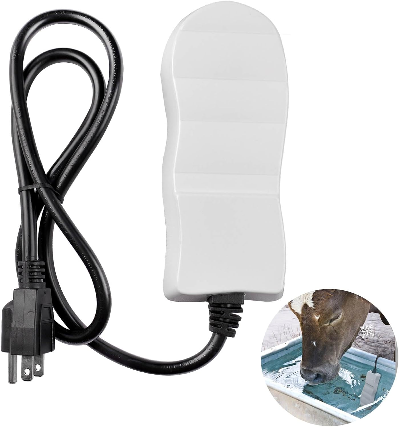 250Watt Submersible Water Heater, Utility De-Icer for Farm Livestock in Winter, Cuboid Aluminum Livestock Water Heater for Multiple Using, Non-Conductive and Anti-Rust Chicken Waterer Heater 250Watt Submersible Water Heater, Utility De-Icer for Farm Livestock in Winter, Cuboid Aluminum Livestock Water Heater for Multiple Using, Non-Conductive and Anti-Rust Chicken Waterer Heater