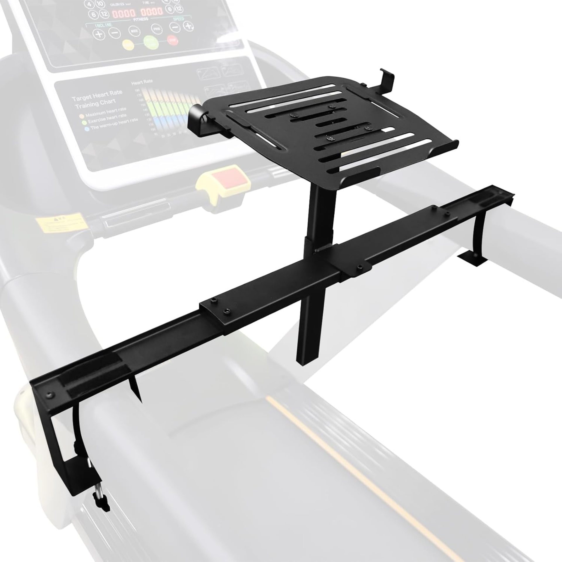AFANSO Treadmill Desk Attachment – Adjustable Treadmill Laptop Holder with Clip, Universal Laptop Stand for Treadmill Handlebars up to 44 Inches, Ergonomic Platform for Notebooks Tablets Laptops AFANSO Treadmill Desk Attachment – Adjustable Treadmill Laptop Holder with Clip, Universal Laptop Stand for Treadmill Handlebars up to 44 Inches, Ergonomic Platform for Notebooks Tablets Laptops