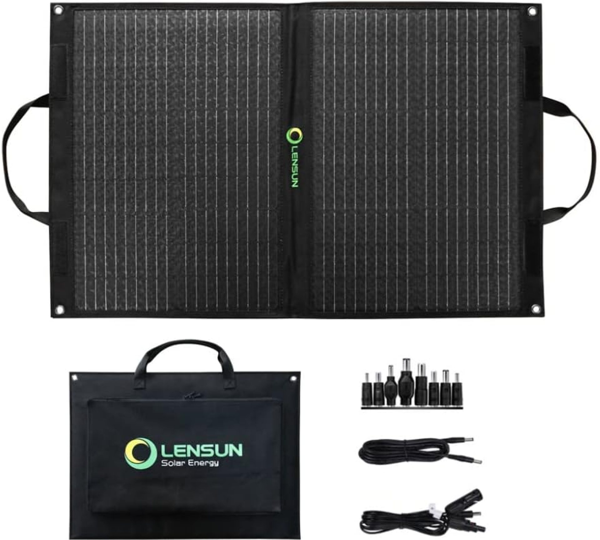 70W Foldable Solar Panel Charger with Kickstand, USB 5V QC 3.0 Type C DC18V for Power Station Solar Generator, Cell Phone Tablet Laptop and More 70W Foldable Solar Panel Charger with Kickstand, USB 5V QC 3.0 Type C DC18V for Power Station Solar Generator, Cell Phone Tablet Laptop and More