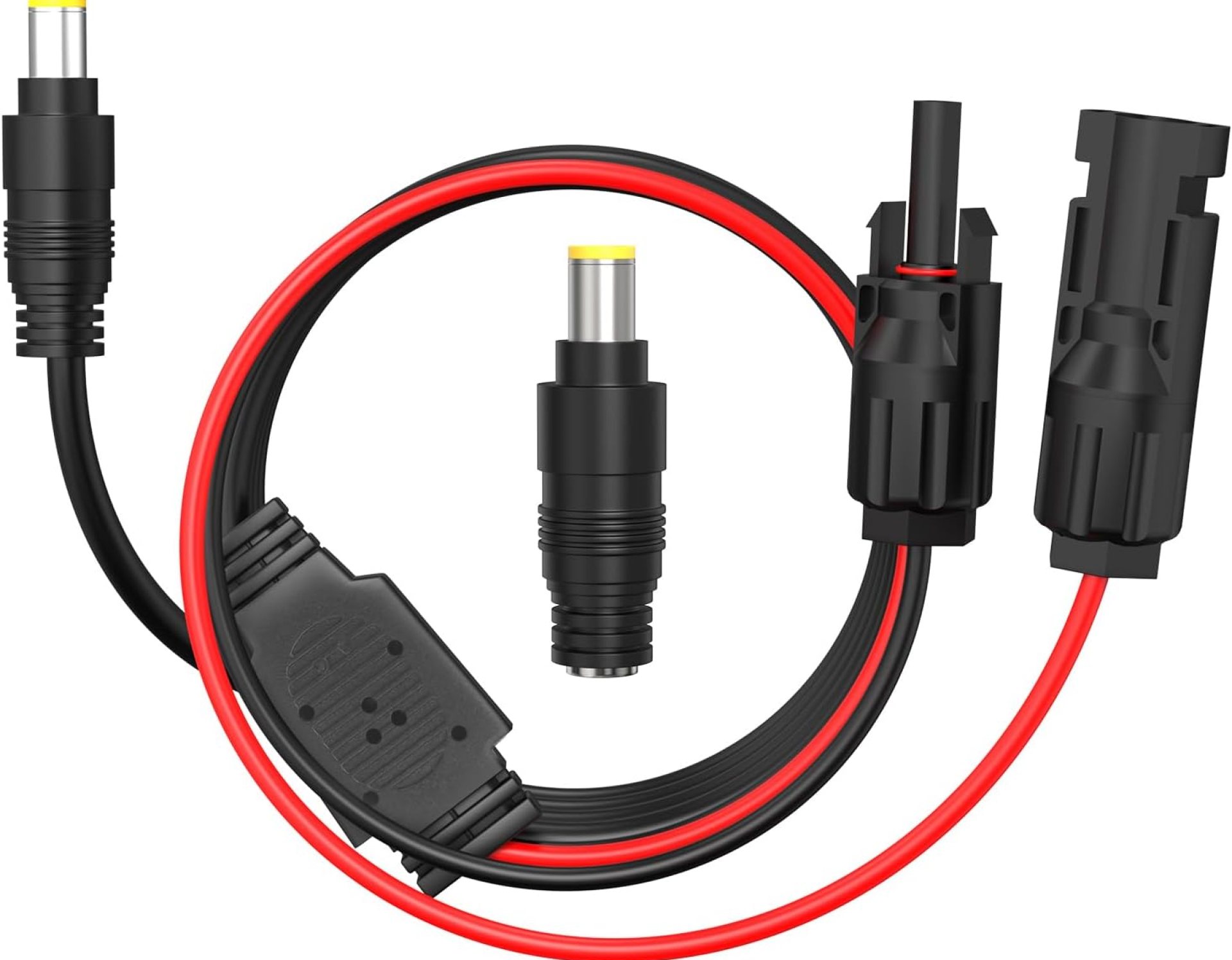 Solar Panel to DC 8MM Adapter, daitoku 6FT Solar Connector to DC 8MM Male Converter Cable with DC 5.5mmx2.5mm Adapter Solar Generator Adapter Extension Cable for Portable Power Station Solar Generator Solar Panel to DC 8MM Adapter, daitoku 6FT Solar Connector to DC 8MM Male Converter Cable with DC 5.5mmx2.5mm Adapter Solar Generator Adapter Extension Cable for Portable Power Station Solar Generator