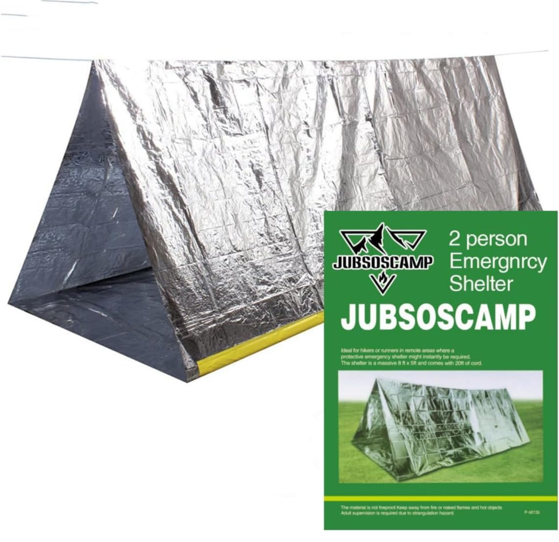 1 PCS Emergency Tent, Polyester Film Storm Shelter Survival Shelter for 2 Person Car Camping, Hiking & Outdoor Survival Kits (59 X 98.4 in) 1 PCS Emergency Tent, Polyester Film Storm Shelter Survival Shelter for 2 Person Car Camping, Hiking & Outdoor Survival Kits (59 X 98.4 in)