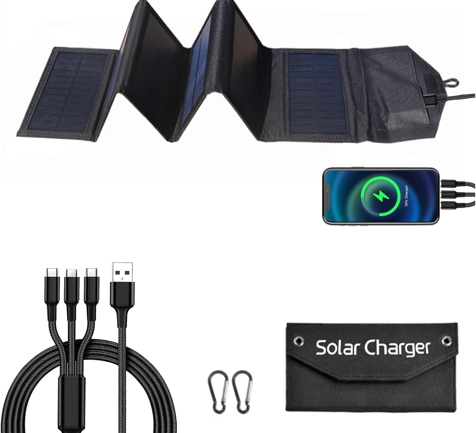 30W Portable Solar Panel Portable Foldable Solar Panel Charger Solar Generator 3 in 1 plug 12 Volt Waterproof High Efficiency Solar Panel Kit Foldable Solar Panel for Camping,Hiking,Outdoor Activities 30W Portable Solar Panel Portable Foldable Solar Panel Charger Solar Generator 3 in 1 plug 12 Volt Waterproof High Efficiency Solar Panel Kit Foldable Solar Panel for Camping,Hiking,Outdoor Activities