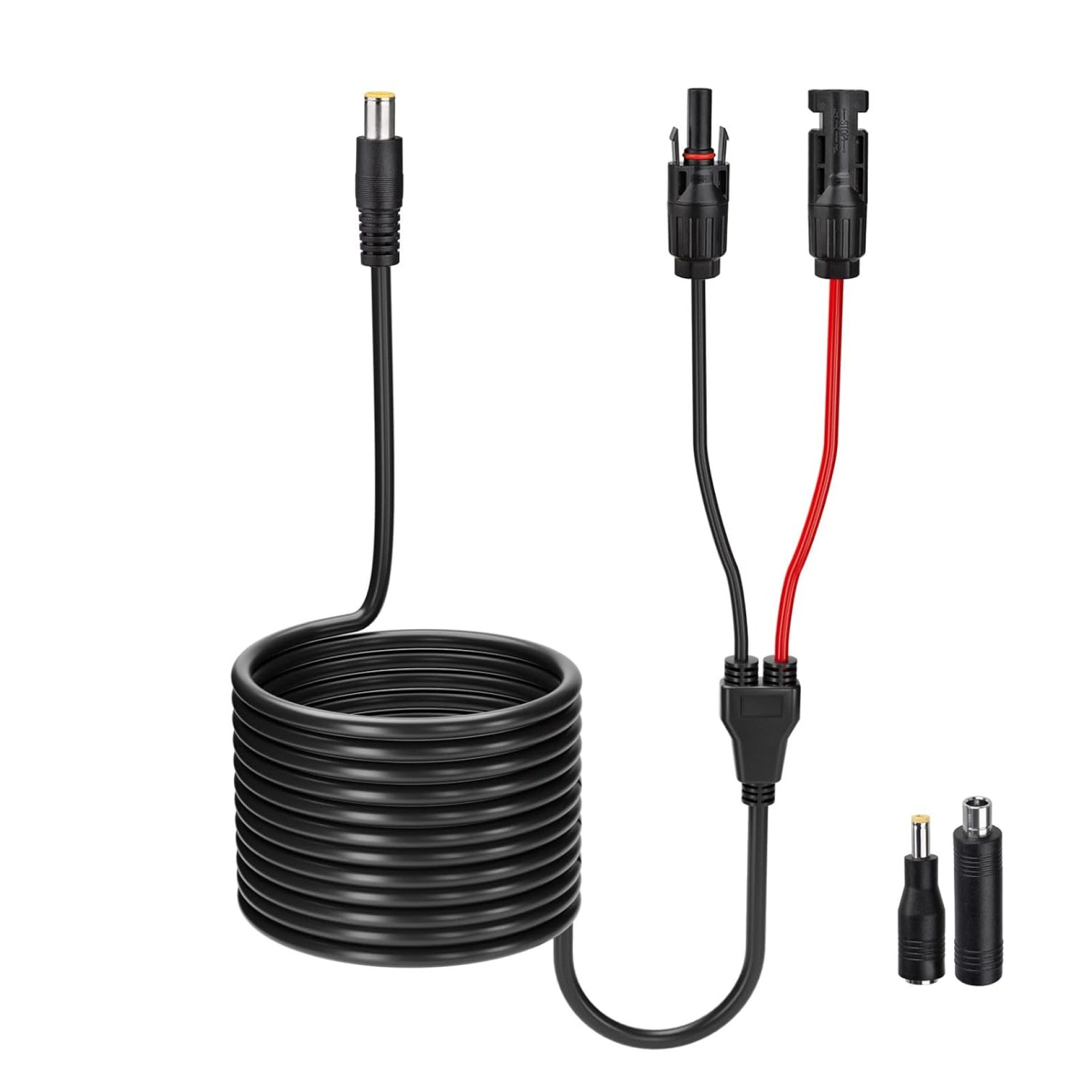 Solar to DC 8mm Cable, 14AWG 20FT Solar Panel Connector to DC7909 Male Connector Cable for Solar Generator Portable Power Station Solar to DC 8mm Cable, 14AWG 20FT Solar Panel Connector to DC7909 Male Connector Cable for Solar Generator Portable Power Station