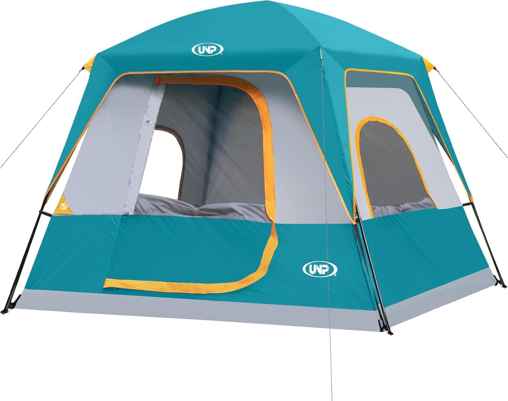 UNP 4-Person Tent, Portable Cabin Tent, Camping Tent 4-Person Easy Set Up, Waterproof with Top Rainfly for Outdoor Camping/Hiking UNP 4-Person Tent, Portable Cabin Tent, Camping Tent 4-Person Easy Set Up, Waterproof with Top Rainfly for Outdoor Camping/Hiking
