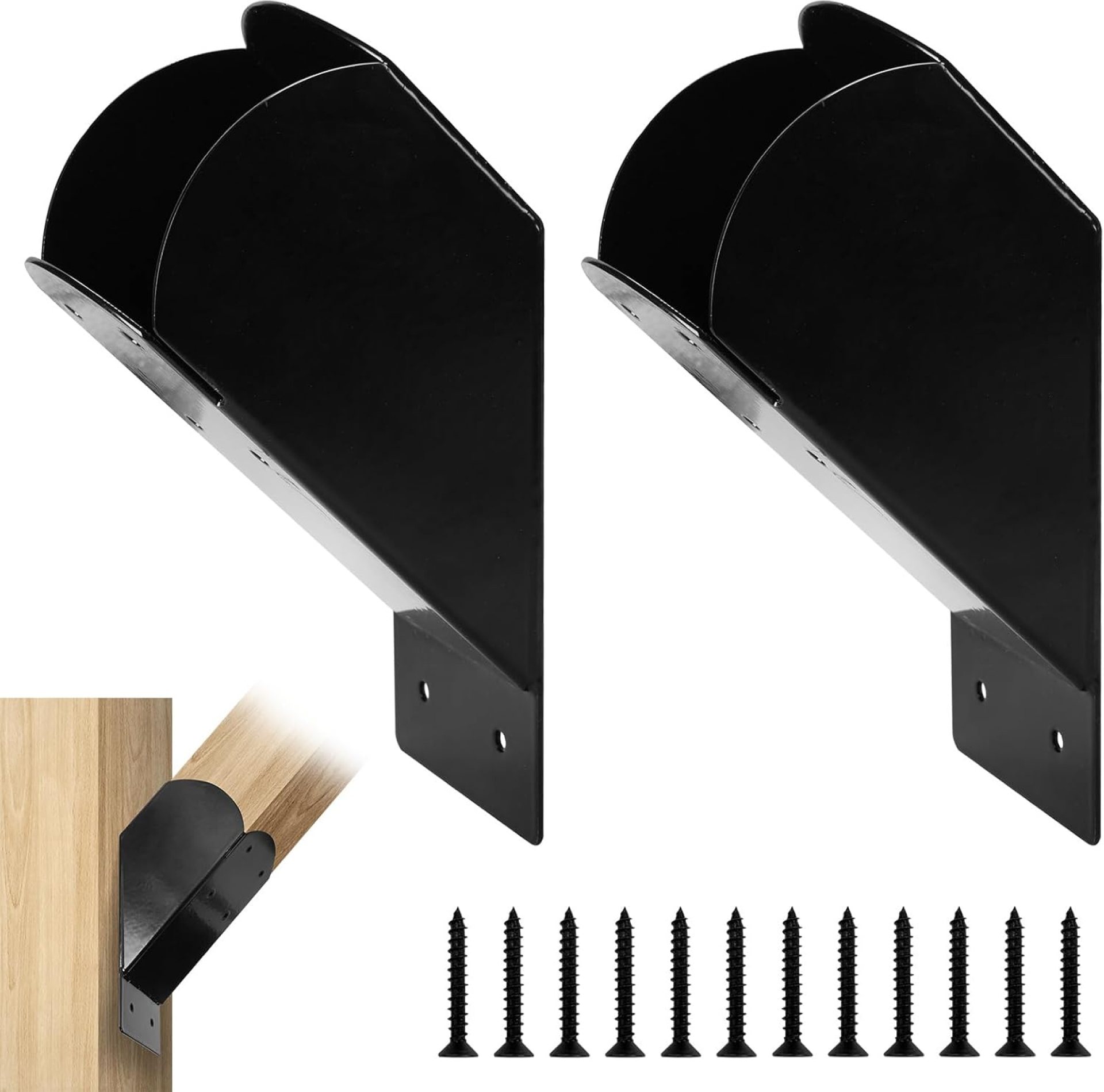 Pergola Angle Support Brackets, 2 Pcs 45-Degree Angle Bracket Heavy Duty Connector Brace for 4×4” (Actual: 3.5×3.5”) Wood Post and Beam Pergola Gazebo DIY Kit Pergola Angle Support Brackets, 2 Pcs 45-Degree Angle Bracket Heavy Duty Connector Brace for 4×4” (Actual: 3.5×3.5”) Wood Post and Beam Pergola Gazebo DIY Kit