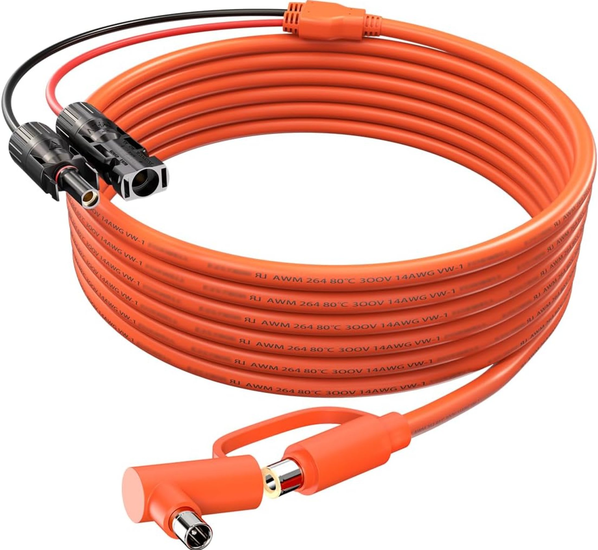 Solar Connector to DC 8mm Adapter Cable, 2M 6FT 12AWG+14AWG Solar Cable with DC8020/7909 for Jackery Explorer 160 240 500 1000 GZ Yeti BLUETTI Portable Power Station, Solar Generator, Solar Panel Solar Connector to DC 8mm Adapter Cable, 2M 6FT 12AWG+14AWG Solar Cable with DC8020/7909 for Jackery Explorer 160 240 500 1000 GZ Yeti BLUETTI Portable Power Station, Solar Generator, Solar Panel