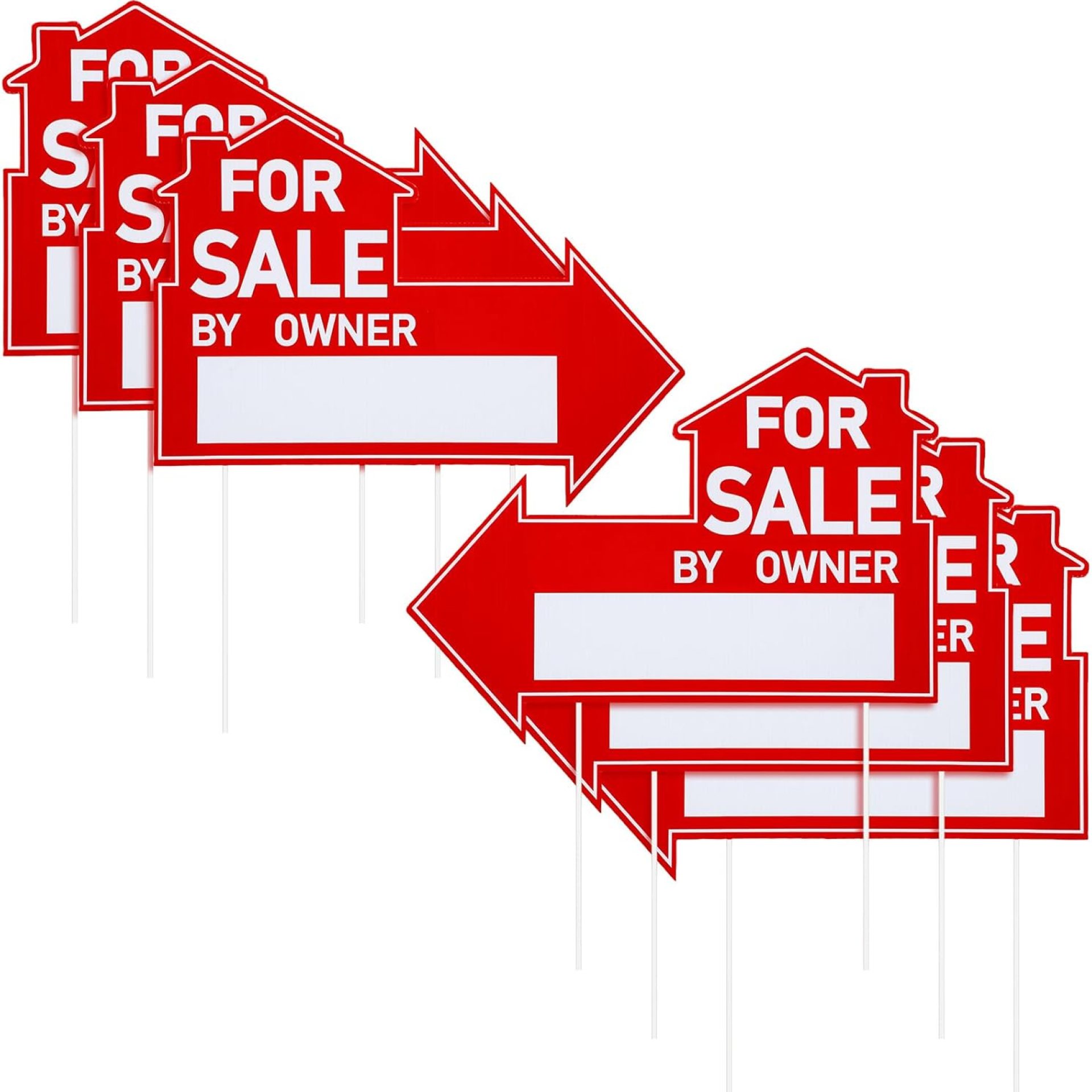 6 Pcs for Sale by Owner Yard Signs with Stakes 12 x 16 Inch Home for Sale Signs Double Sided Directional Arrow for Sale Signs Red Arrow Signs for Real Estate Lawn Garden Yard House 6 Pcs for Sale by Owner Yard Signs with Stakes 12 x 16 Inch Home for Sale Signs Double Sided Directional Arrow for Sale Signs Red Arrow Signs for Real Estate Lawn Garden Yard House