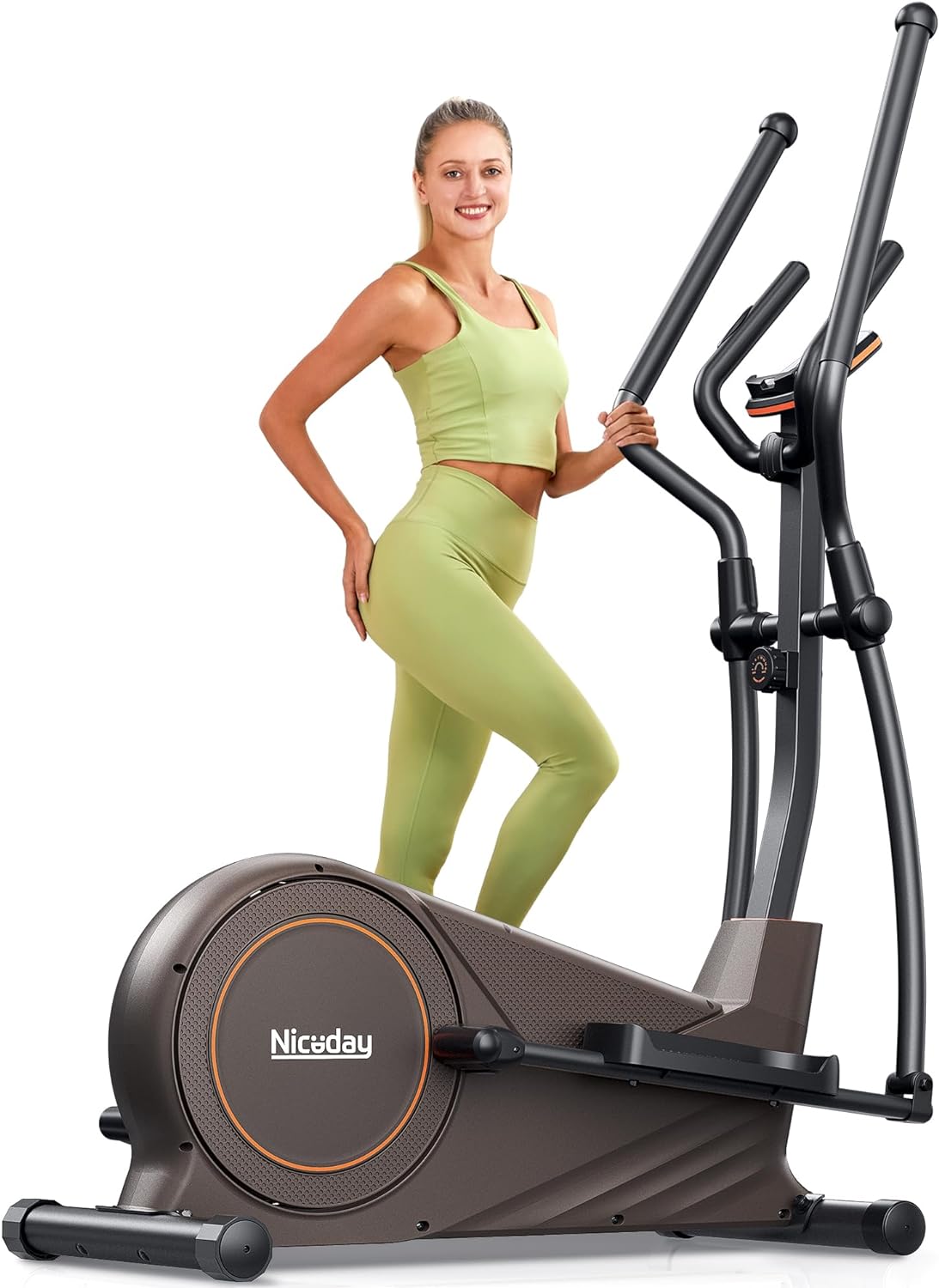 Niceday Elliptical Machine, Elliptical Exercise Machine for Home with Hyper-Quiet Magnetic Driving System, Elliptical Trainer with 15.5IN-18IN Stride, 16 Resistance Levels, 400LBS Loading Capacity Niceday Elliptical Machine, Elliptical Exercise Machine for Home with Hyper-Quiet Magnetic Driving System, Elliptical Trainer with 15.5IN-18IN Stride, 16 Resistance Levels, 400LBS Loading Capacity
