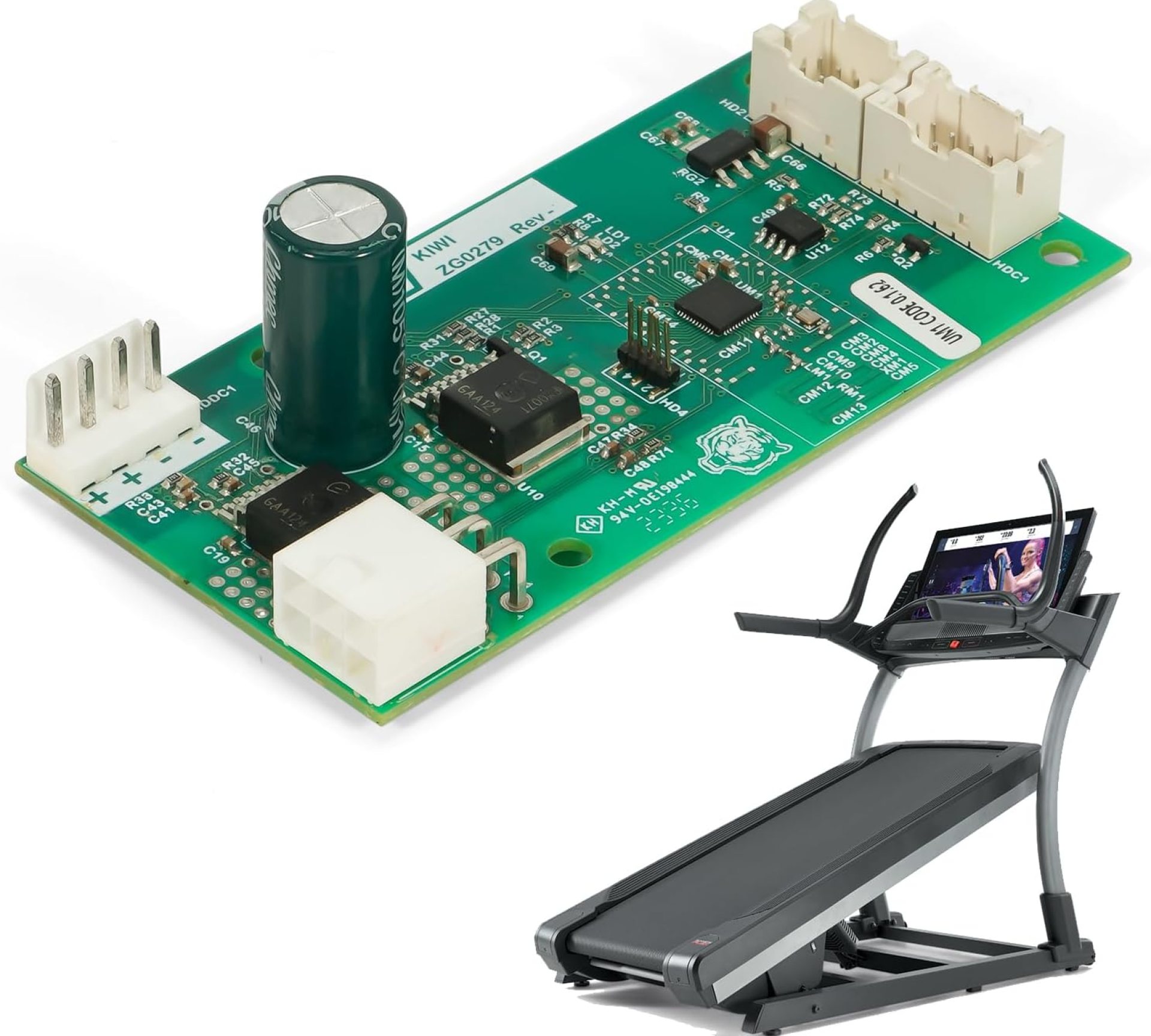 428528 Incline Motor Controller Fits for NordicTrack Commercial Treadmill 1750 2450 2950 X22i X32i or Other Models #Replace 424106, ZG0279 Incline Motor Control Board, Green 428528 Incline Motor Controller Fits for NordicTrack Commercial Treadmill 1750 2450 2950 X22i X32i or Other Models #Replace 424106, ZG0279 Incline Motor Control Board, Green