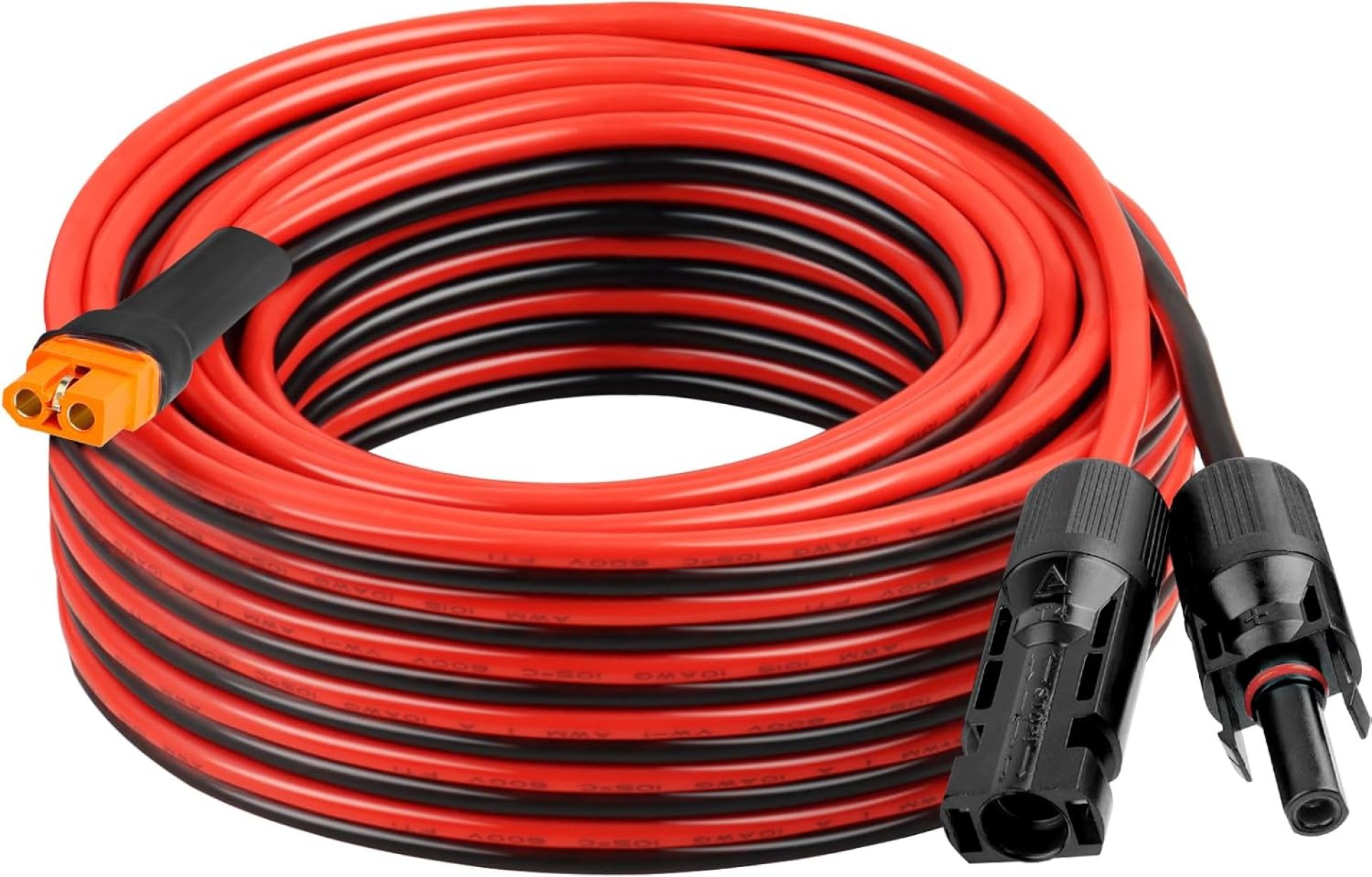 XRDS -RF Solar Panel Adapter Cable to XT60i 35FT – 10AWG XT60i Female Solar Cable Tinned Copper Wire with PVC Jacket, XT60i Solar Extension Cable for Power Station and Portable Generator XRDS -RF Solar Panel Adapter Cable to XT60i 35FT – 10AWG XT60i Female Solar Cable Tinned Copper Wire with PVC Jacket, XT60i Solar Extension Cable for Power Station and Portable Generator