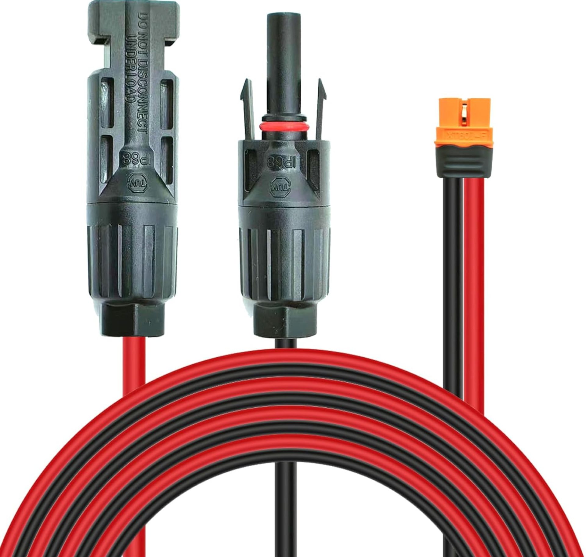 10AWG 12FT Heavy Duty Solar Panel Kits Charge Cable to XT60i Connectors Adapter for Portable Power Stations Solar Generators (10AWG 12FT) 10AWG 12FT Heavy Duty Solar Panel Kits Charge Cable to XT60i Connectors Adapter for Portable Power Stations Solar Generators (10AWG 12FT)