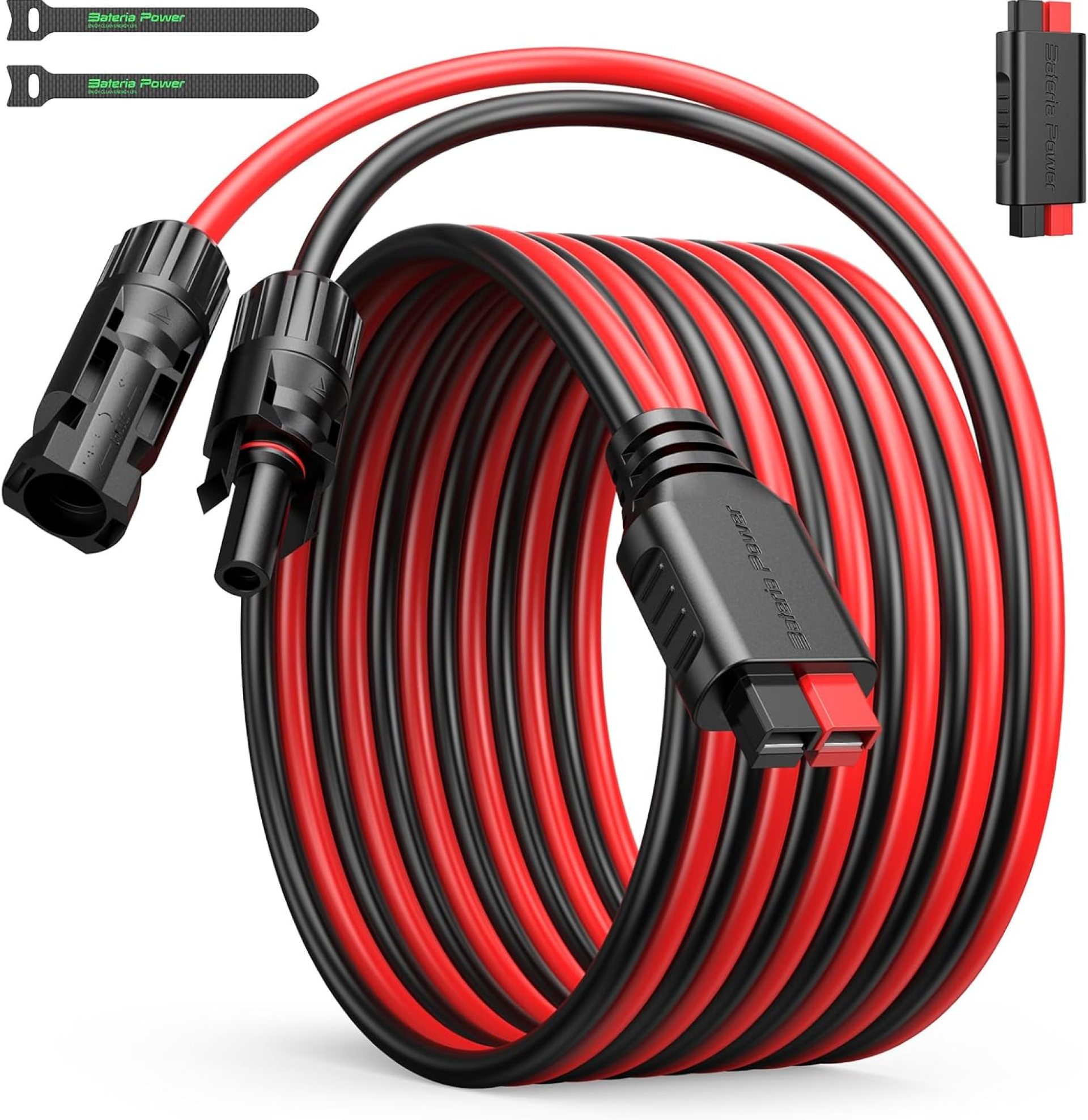 12AWG Solar Panel Cable, Solar Panel Cable Connector Kit Solar Cable to Anderson,Compatible with Solar Connector and Anderson Connector for RV, Solar Generator Power Station (12AWG 20FT) 12AWG Solar Panel Cable, Solar Panel Cable Connector Kit Solar Cable to Anderson,Compatible with Solar Connector and Anderson Connector for RV, Solar Generator Power Station (12AWG 20FT)