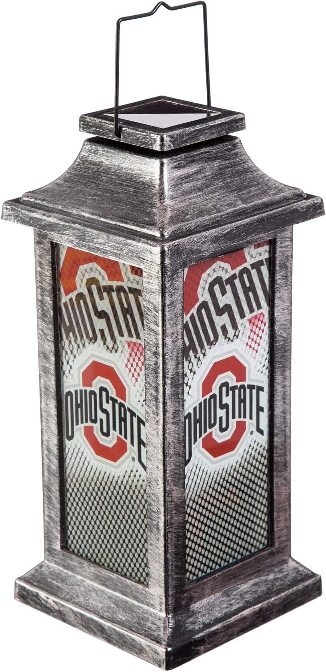 Team Sports America Ohio State University Solar-Powered Outdoor Safe Hanging or Table Garden Lantern | Candle Home Decor Team Sports America Ohio State University Solar-Powered Outdoor Safe Hanging or Table Garden Lantern | Candle Home Decor