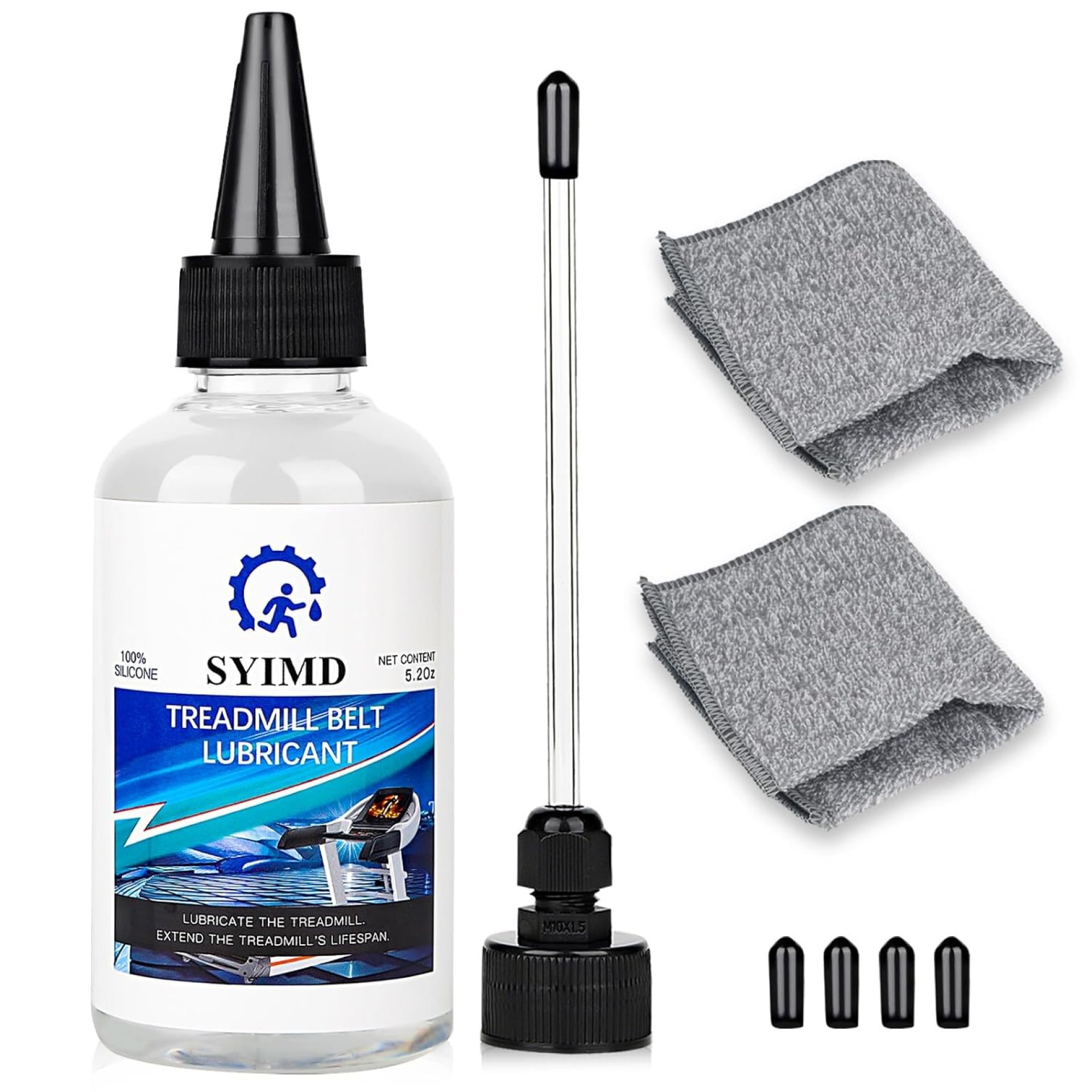 5.2oz Treadmill Lubricant for Belt,High Temperature Resistant and Stable Lubricant, 100% Silicone Oil for All Treadmills 5.2oz Treadmill Lubricant for Belt,High Temperature Resistant and Stable Lubricant, 100% Silicone Oil for All Treadmills