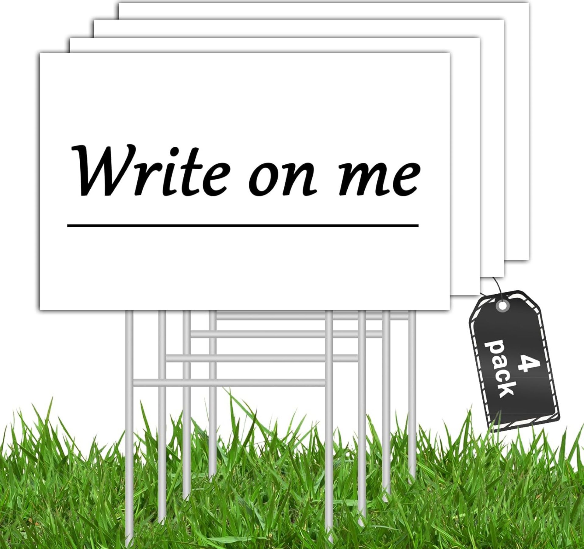 4Pcs Blank Yard Sign With Stakes, 17 X12 Inches White Double Size Garden DIY Outdoor Signs for Party Decorations, Garage Sale, Rent, Guidepost, Open House 4Pcs Blank Yard Sign With Stakes, 17 X12 Inches White Double Size Garden DIY Outdoor Signs for Party Decorations, Garage Sale, Rent, Guidepost, Open House