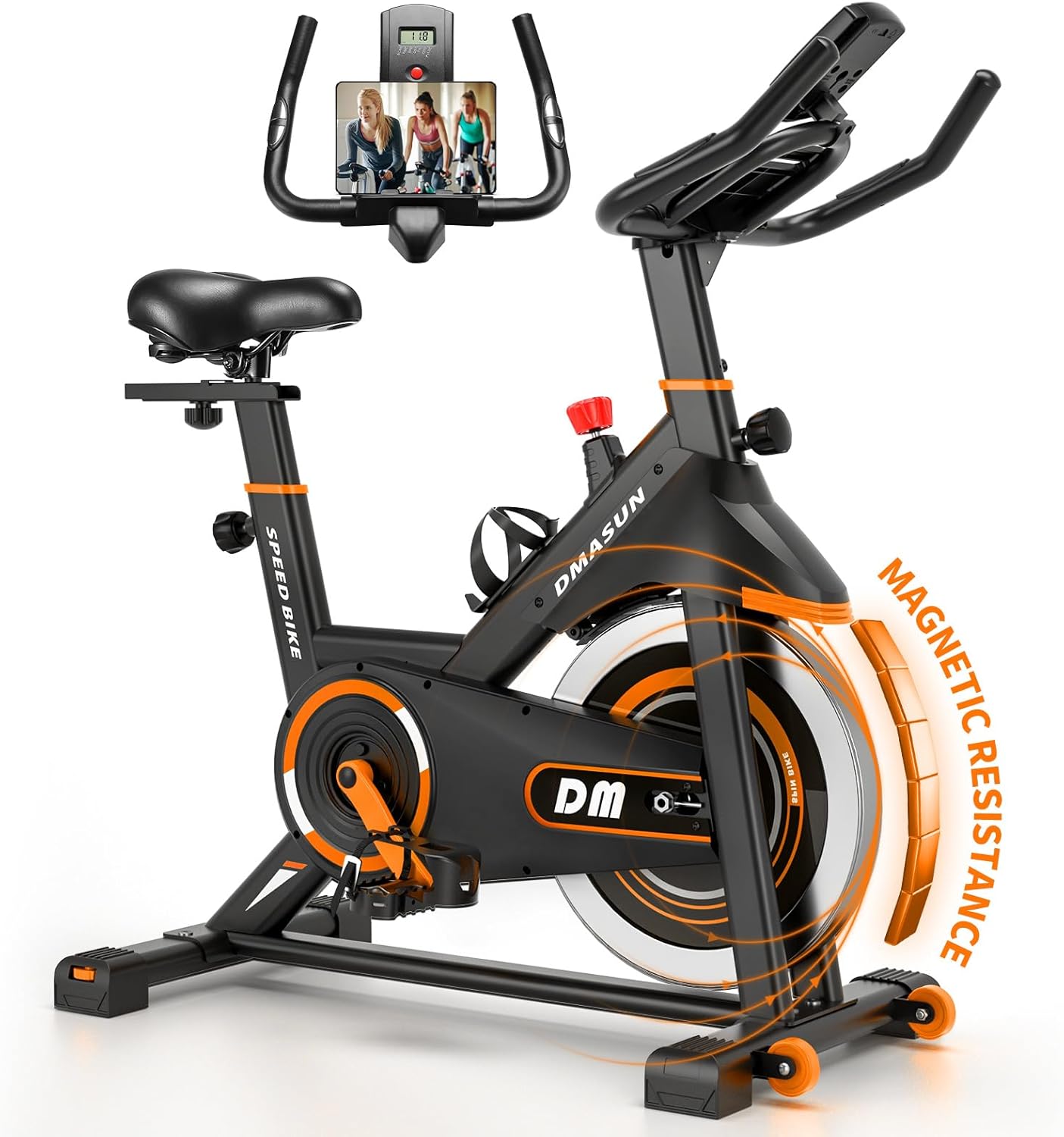 DMASUN Exercise Bike, Indoor Cycling Bike Stationary, Cycle Bike with Comfortable Seat Cushion, Digital Display with Pulse DMASUN Exercise Bike, Indoor Cycling Bike Stationary, Cycle Bike with Comfortable Seat Cushion, Digital Display with Pulse
