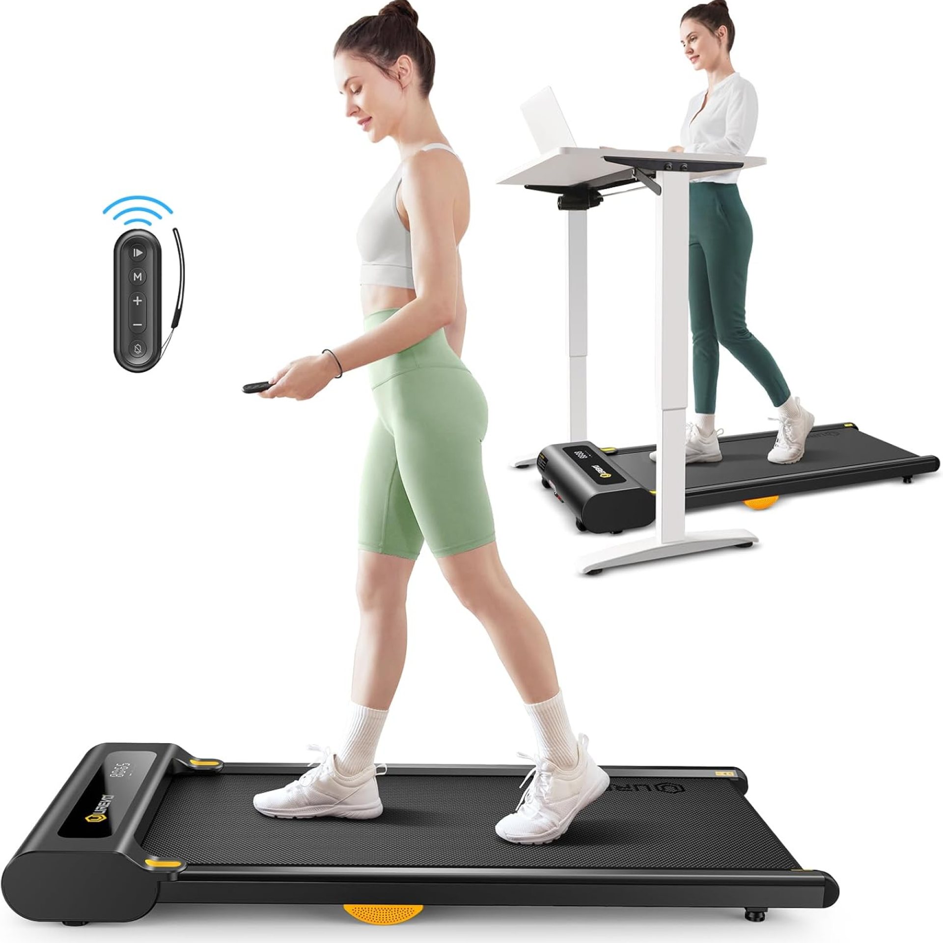 UREVO Under Desk Treadmill, Walking Pad Treadmills for Home, Portable Walking Treadmill 2.25HP, Walking Jogging Machine with 265 lbs Weight Capacity Remote Control LED Display UREVO Under Desk Treadmill, Walking Pad Treadmills for Home, Portable Walking Treadmill 2.25HP, Walking Jogging Machine with 265 lbs Weight Capacity Remote Control LED Display