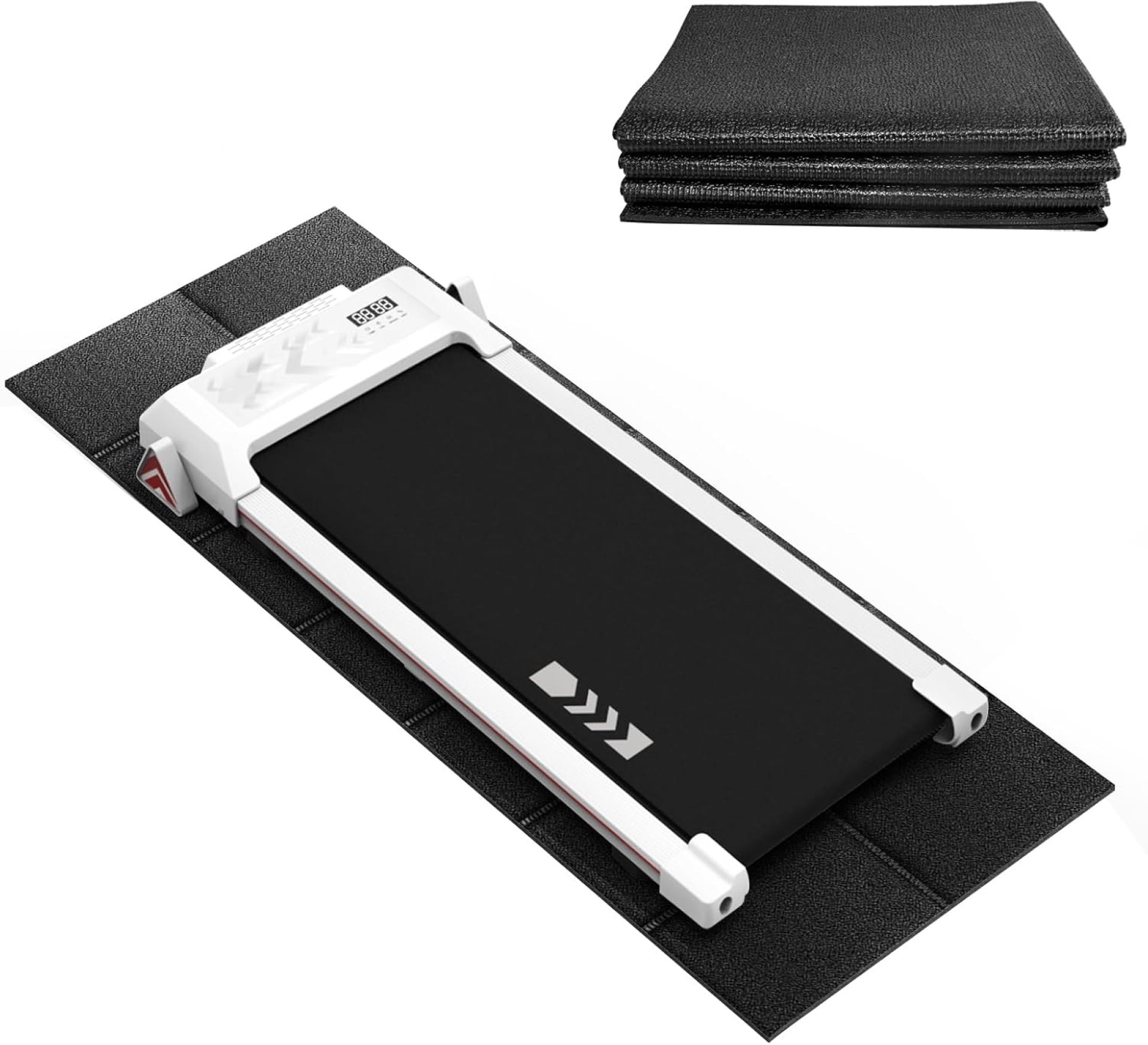 CIIHI Foldable Rubber Treadmill Mat – Walking Pad Mats for Home Fitness – Bike Gym Mat in High Resilience, Floor Protector with Non-Slip Texture, Easy to Clean, 68″ L x 24″ W CIIHI Foldable Rubber Treadmill Mat – Walking Pad Mats for Home Fitness – Bike Gym Mat in High Resilience, Floor Protector with Non-Slip Texture, Easy to Clean, 68″ L x 24″ W