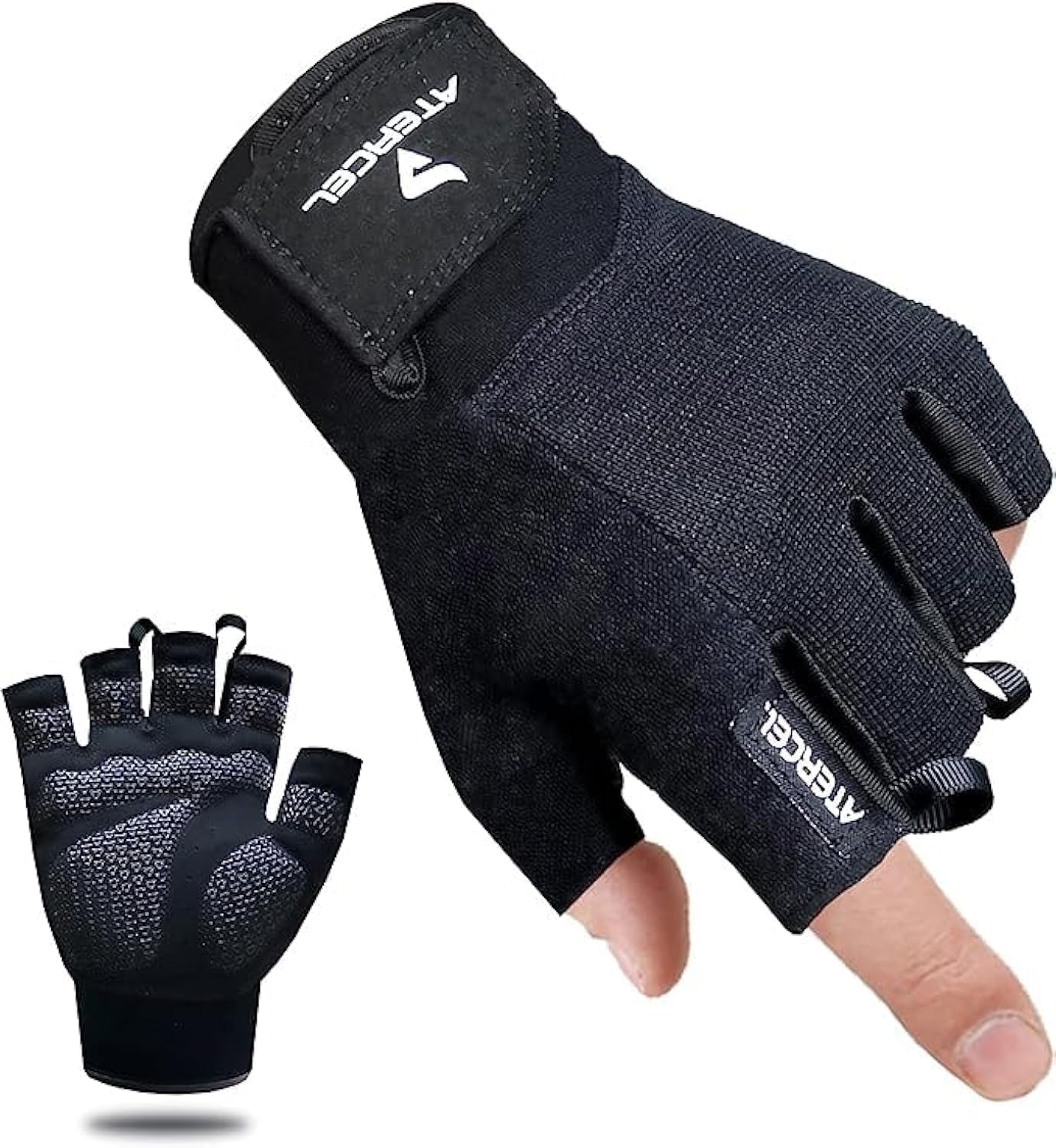 ATERCEL Workout Gloves for Men and Women, Exercise Gloves for Weight Lifting, Cycling, Gym, Training, Breathable and Snug fit ATERCEL Workout Gloves for Men and Women, Exercise Gloves for Weight Lifting, Cycling, Gym, Training, Breathable and Snug fit