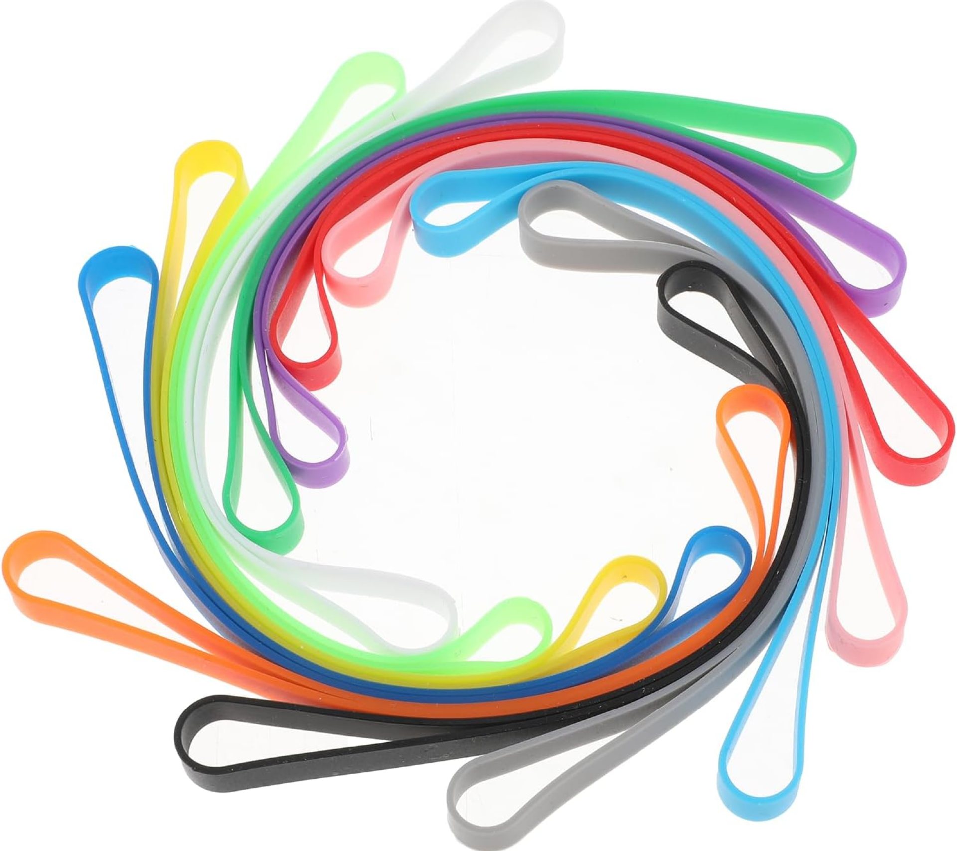 24 PCS Silicone Rubber Bands, Planner Elastic Large Rubber Bands Colorful Rubber Wrapping Bands Beach Towel Clips Stretchable for Notebook Office Outdoor Gear Gifts Packing Christmas 24 PCS Silicone Rubber Bands, Planner Elastic Large Rubber Bands Colorful Rubber Wrapping Bands Beach Towel Clips Stretchable for Notebook Office Outdoor Gear Gifts Packing Christmas
