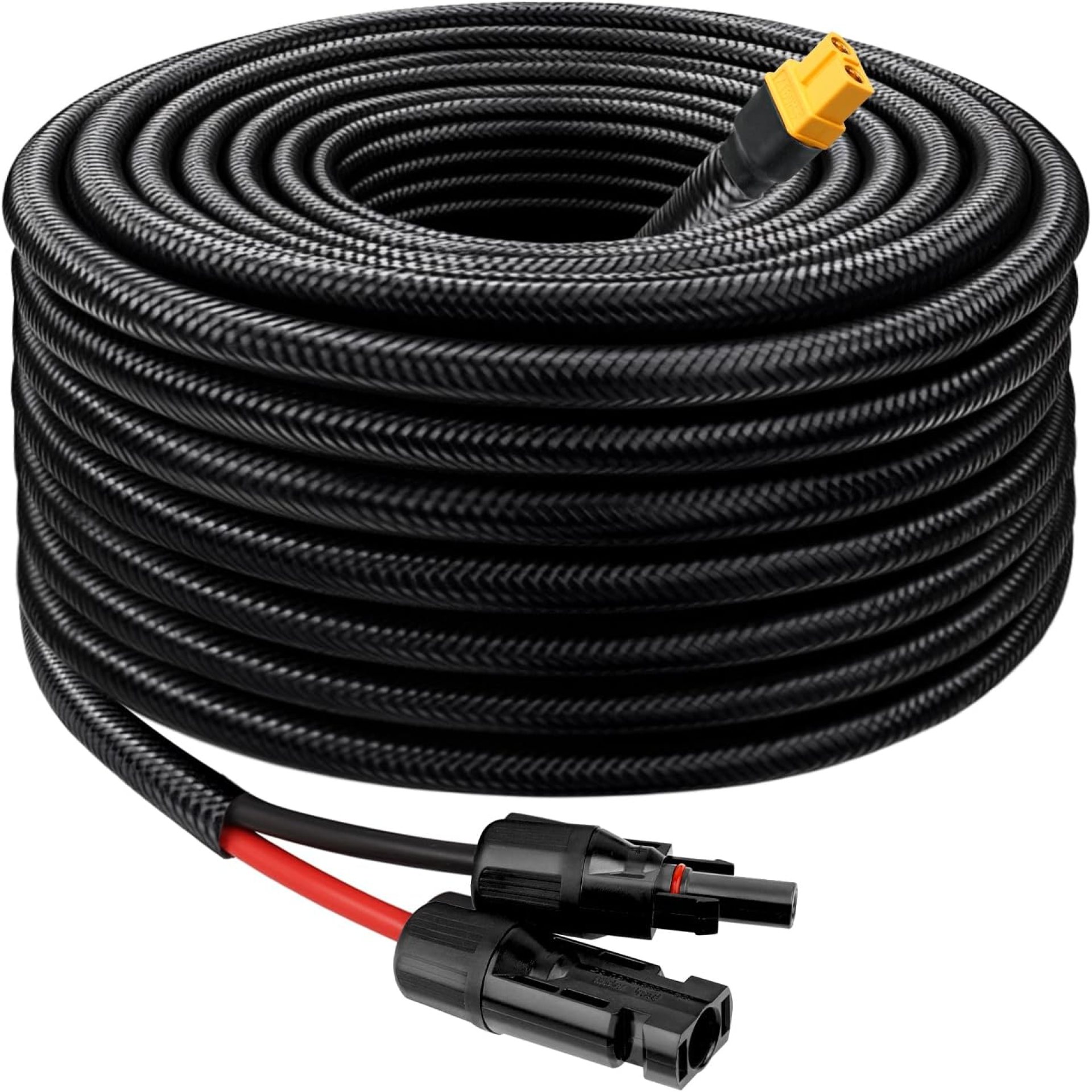 Solar to XT60 Cable 10AWG 25FT Solar Connector to XT60 Adapter Cable for Solar Panel to Battery RV Portable Power Station Solar Generator – 25 Foot Solar to XT60 Cable 10AWG 25FT Solar Connector to XT60 Adapter Cable for Solar Panel to Battery RV Portable Power Station Solar Generator – 25 Foot