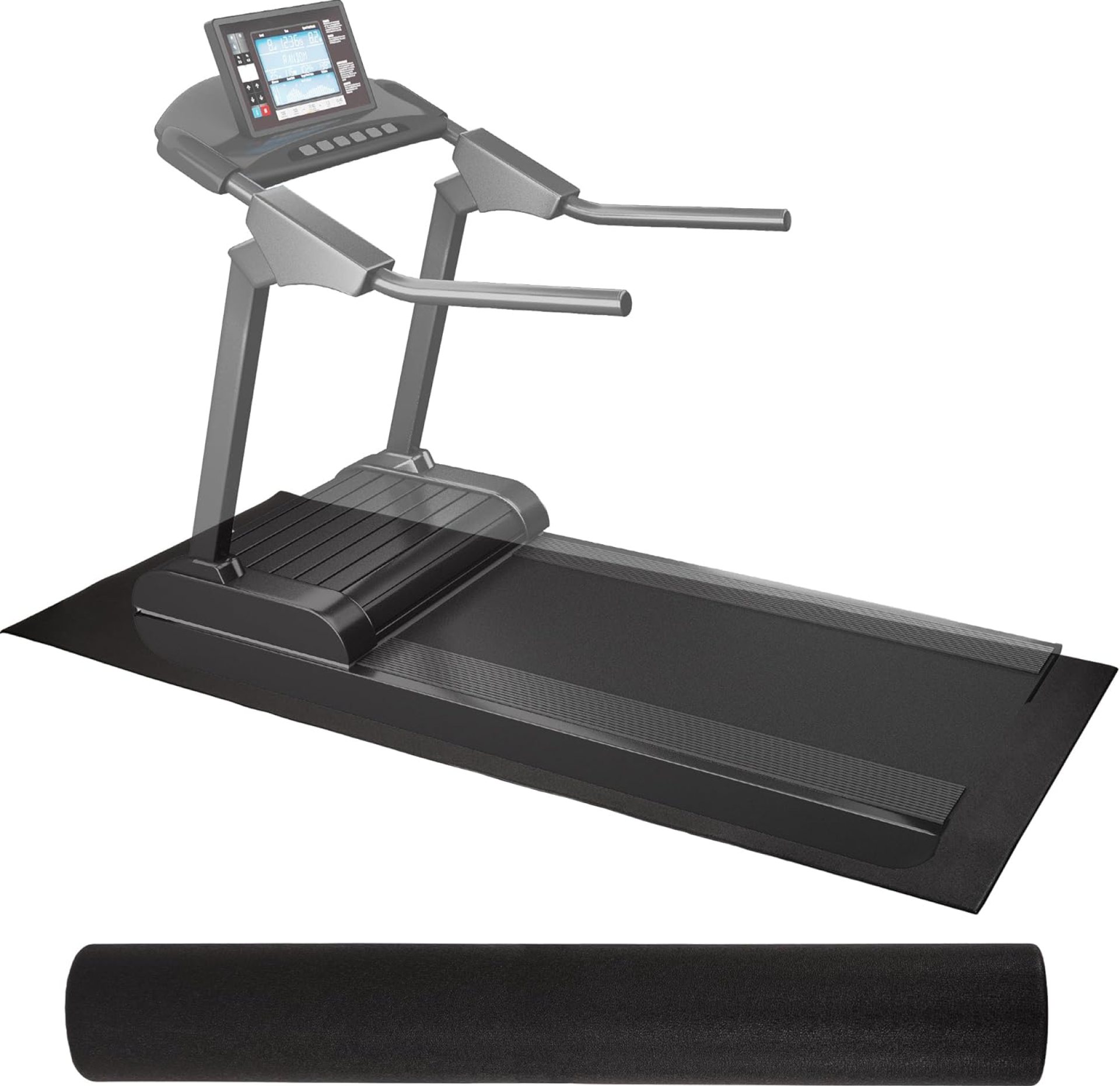 High Density Home Gym Treadmill Exercise Bike Equipment Mat, 1/4″ Thick, Multiple Sizes High Density Home Gym Treadmill Exercise Bike Equipment Mat, 1/4″ Thick, Multiple Sizes