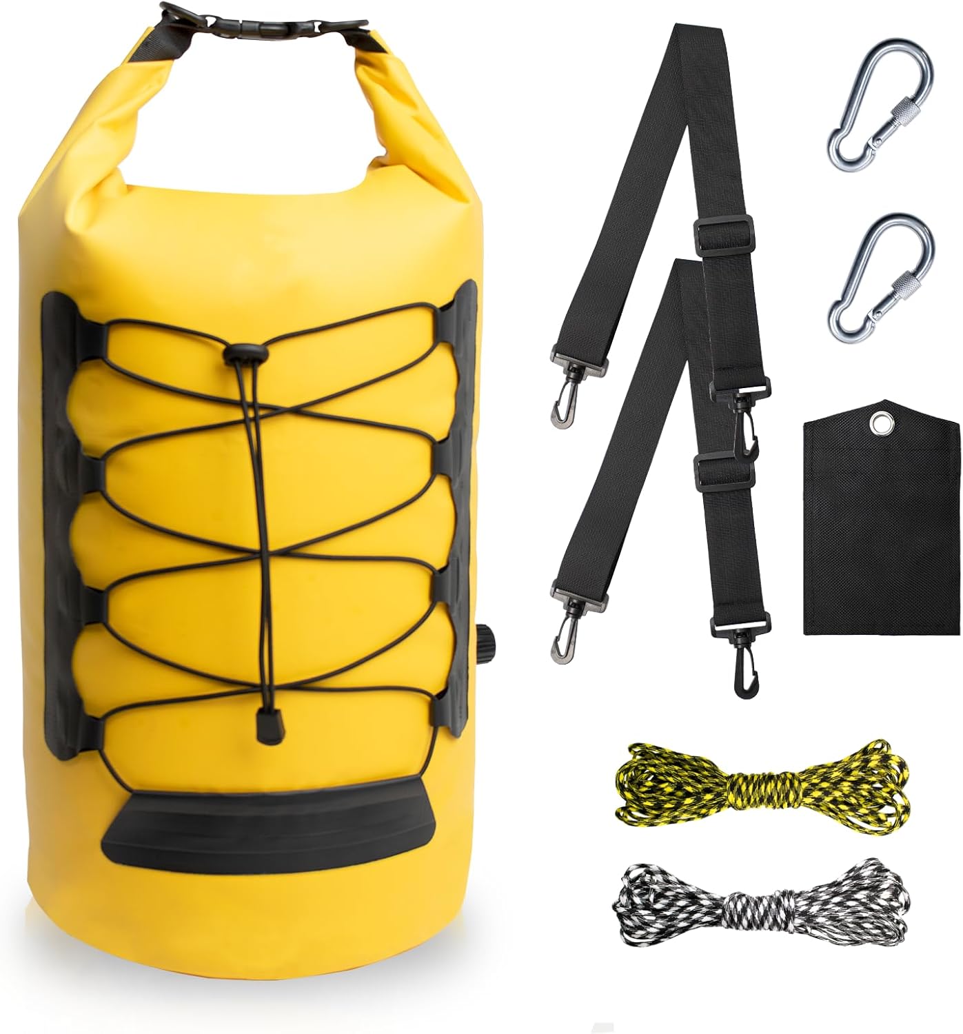 20L Bear Food Bag Hanging System, IPX 6 Grade Waterproof Leakproof Bear Bag Kit for Camping Hiking, Pulley System with Survival Ropes, Clips, Rock Pouch 20L Bear Food Bag Hanging System, IPX 6 Grade Waterproof Leakproof Bear Bag Kit for Camping Hiking, Pulley System with Survival Ropes, Clips, Rock Pouch