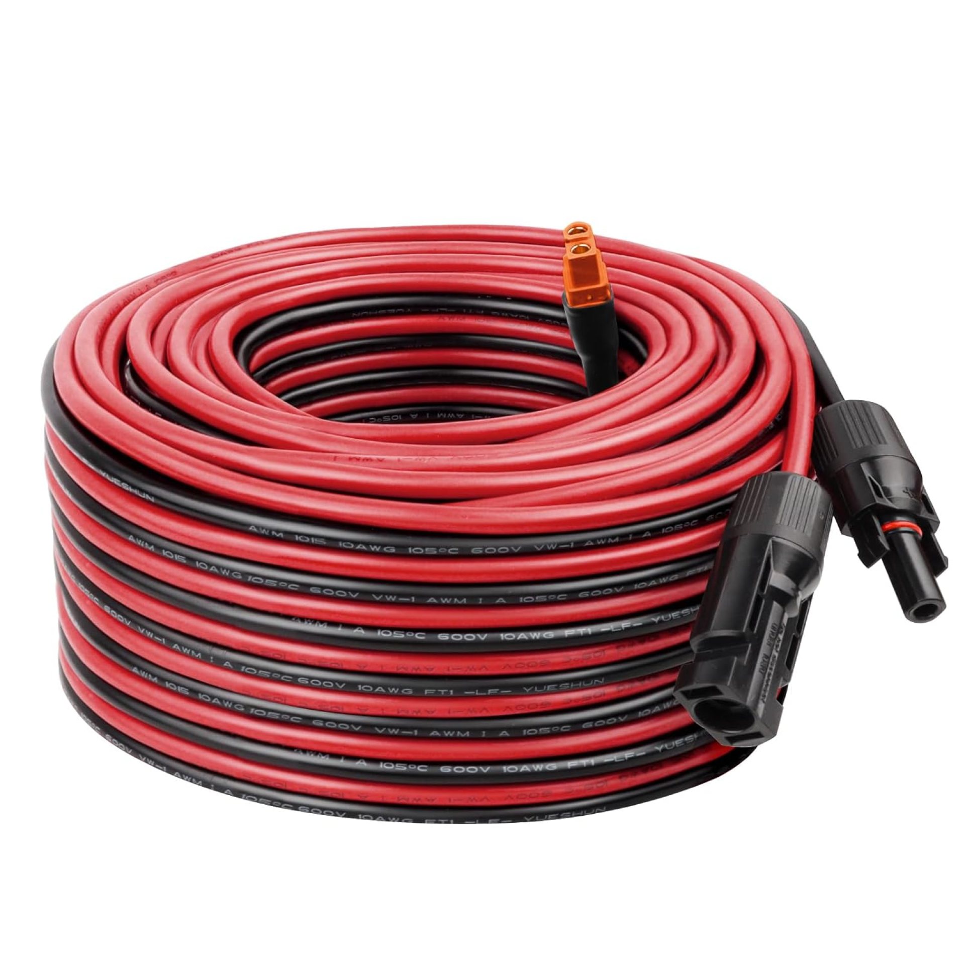 Solar to XT60i Cable 10AWG – 60FT Solar Panel to XT60i Adapter Connector XT60i-F Extension Cable for Portable Power Station Solar Generator Solar to XT60i Cable 10AWG – 60FT Solar Panel to XT60i Adapter Connector XT60i-F Extension Cable for Portable Power Station Solar Generator