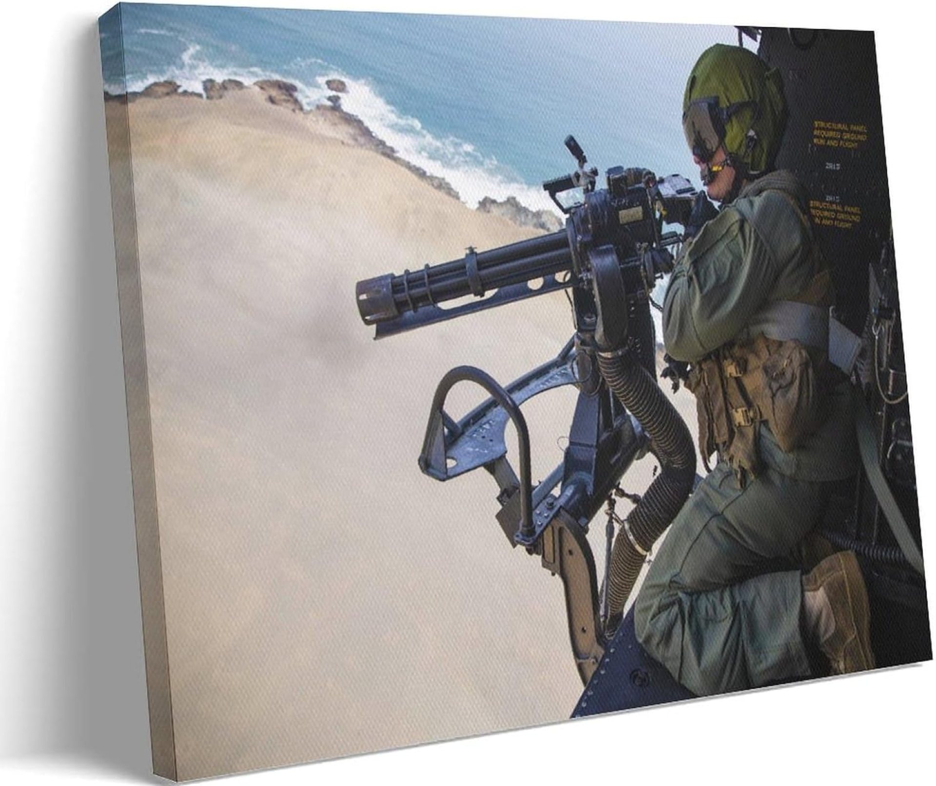 US Marines Soldier Shooting GAU-17 Gun Inside Helicopter Cabin Military Aviation Art Poster for Boy Room Decoration Wall Art Paintings Canvas Wall Decor Home Decor Living Room Decor Aesthetic 20x30i US Marines Soldier Shooting GAU-17 Gun Inside Helicopter Cabin Military Aviation Art Poster for Boy Room Decoration Wall Art Paintings Canvas Wall Decor Home Decor Living Room Decor Aesthetic 20x30i