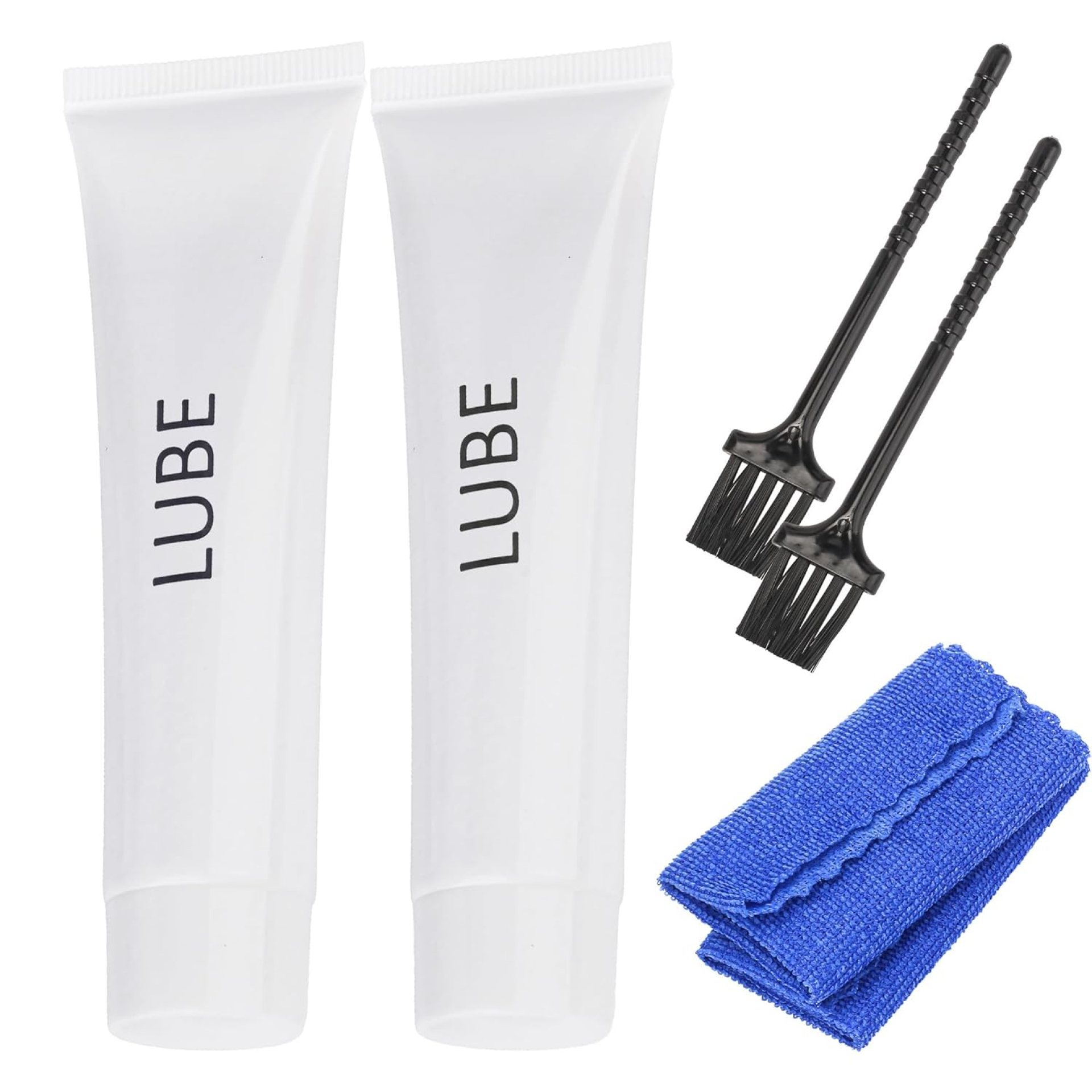 Fitness Treadmill Tube of Tread Belt Deck Lube for Spirit Sole Fitness Treadmill, Silicone Lubricant Oil Maintenance Lubricant p/n N020001, with Cleaning Cloth and Brush (2 Pack) Fitness Treadmill Tube of Tread Belt Deck Lube for Spirit Sole Fitness Treadmill, Silicone Lubricant Oil Maintenance Lubricant p/n N020001, with Cleaning Cloth and Brush (2 Pack)