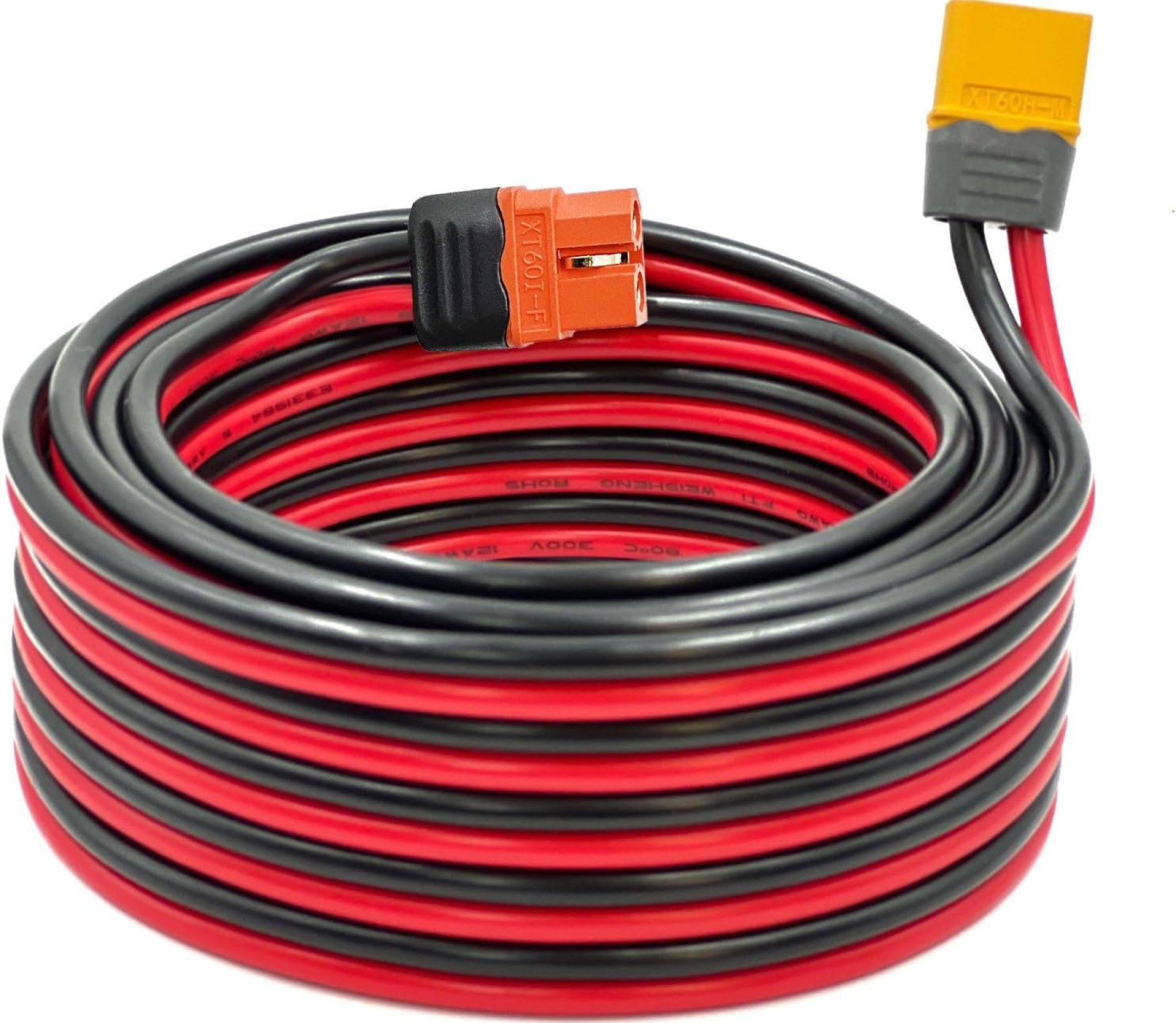 XT60i to XT60 Male Cable 12AWG Solar Charging Cable XT60i-F Extension Cable Solar Cable Compatible for Ecoflow Portable Power Station Solar Generator (20FT XT60i to XT60 Male Cable 12AWG Solar Charging Cable XT60i-F Extension Cable Solar Cable Compatible for Ecoflow Portable Power Station Solar Generator (20FT