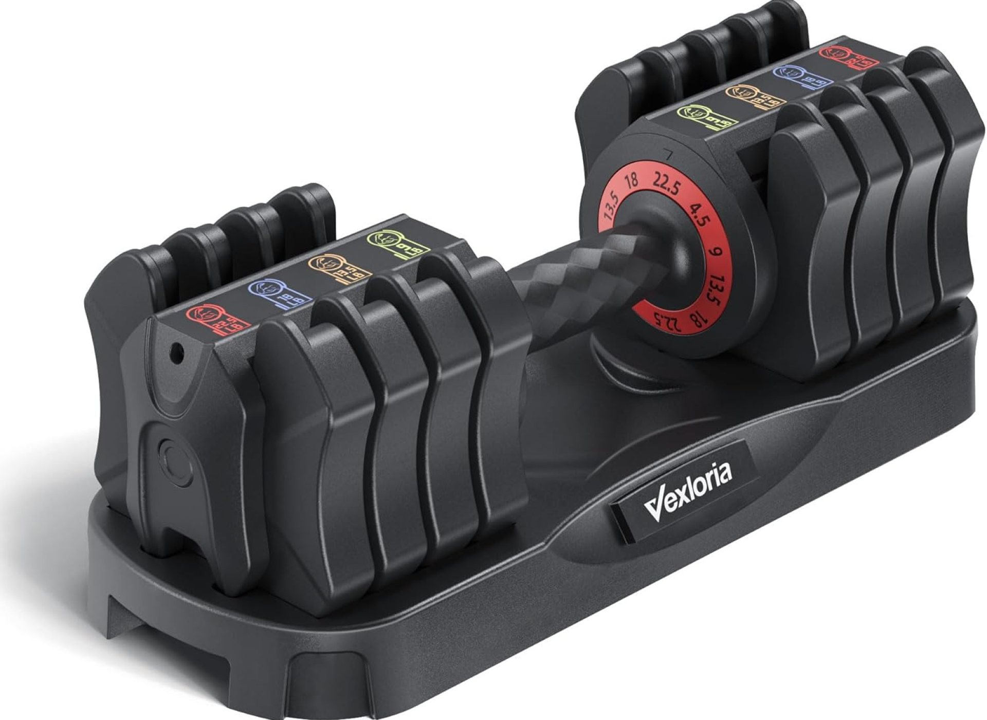 Adjustable Dumbbell Set, 22.5lb 5-in-1 Quick Adjust Dumbbell, Free Weights with Storage Tray for Home Gym, Full Body Workout Equipment for Men & Women Adjustable Dumbbell Set, 22.5lb 5-in-1 Quick Adjust Dumbbell, Free Weights with Storage Tray for Home Gym, Full Body Workout Equipment for Men & Women