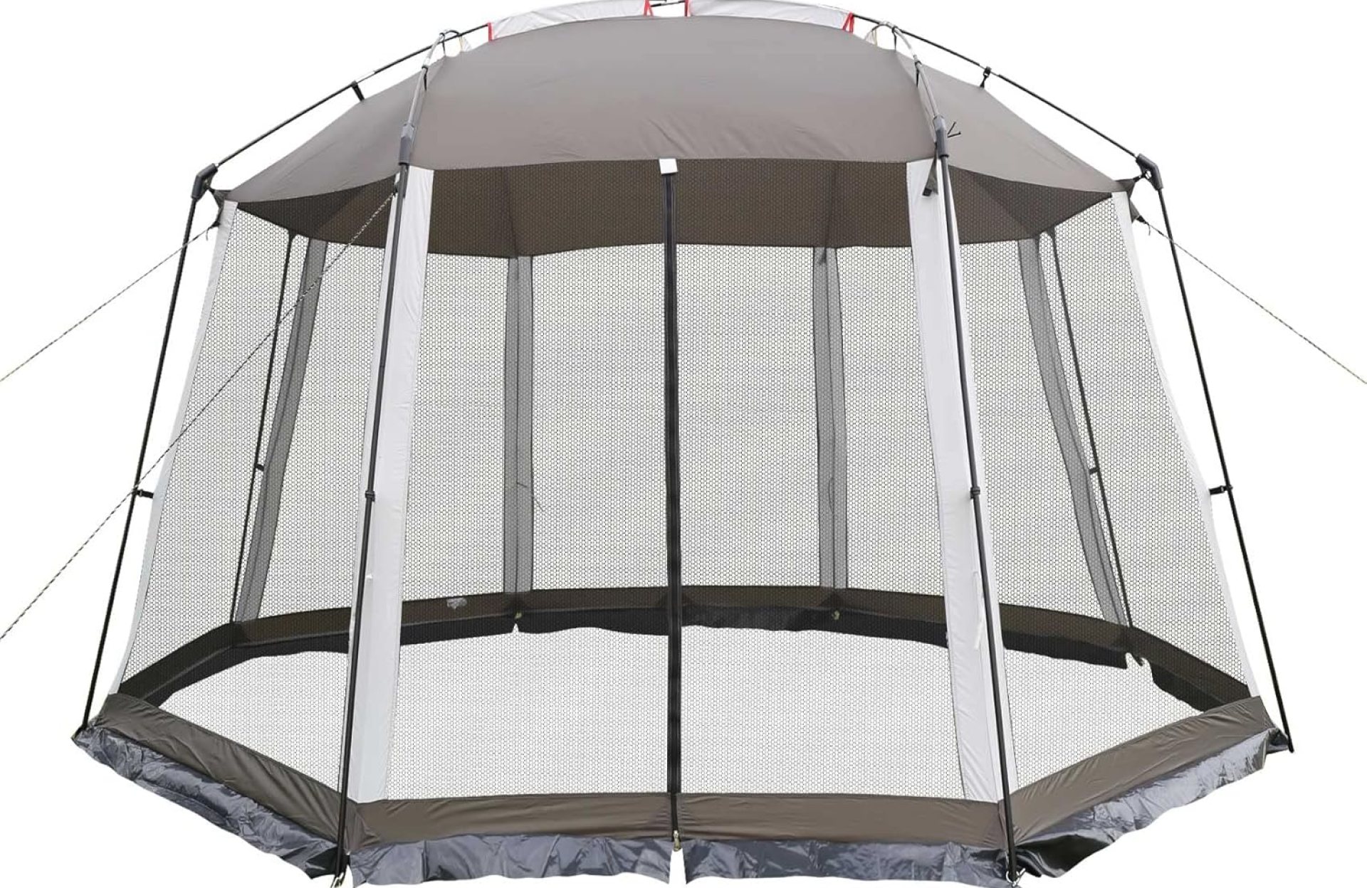 Screen House 13×13 Feet Octagonal Mesh Canopy Camping Gazebo Shelter Tent for 8-10 People Outdoor Party Activities, Grey Screen House 13×13 Feet Octagonal Mesh Canopy Camping Gazebo Shelter Tent for 8-10 People Outdoor Party Activities, Grey