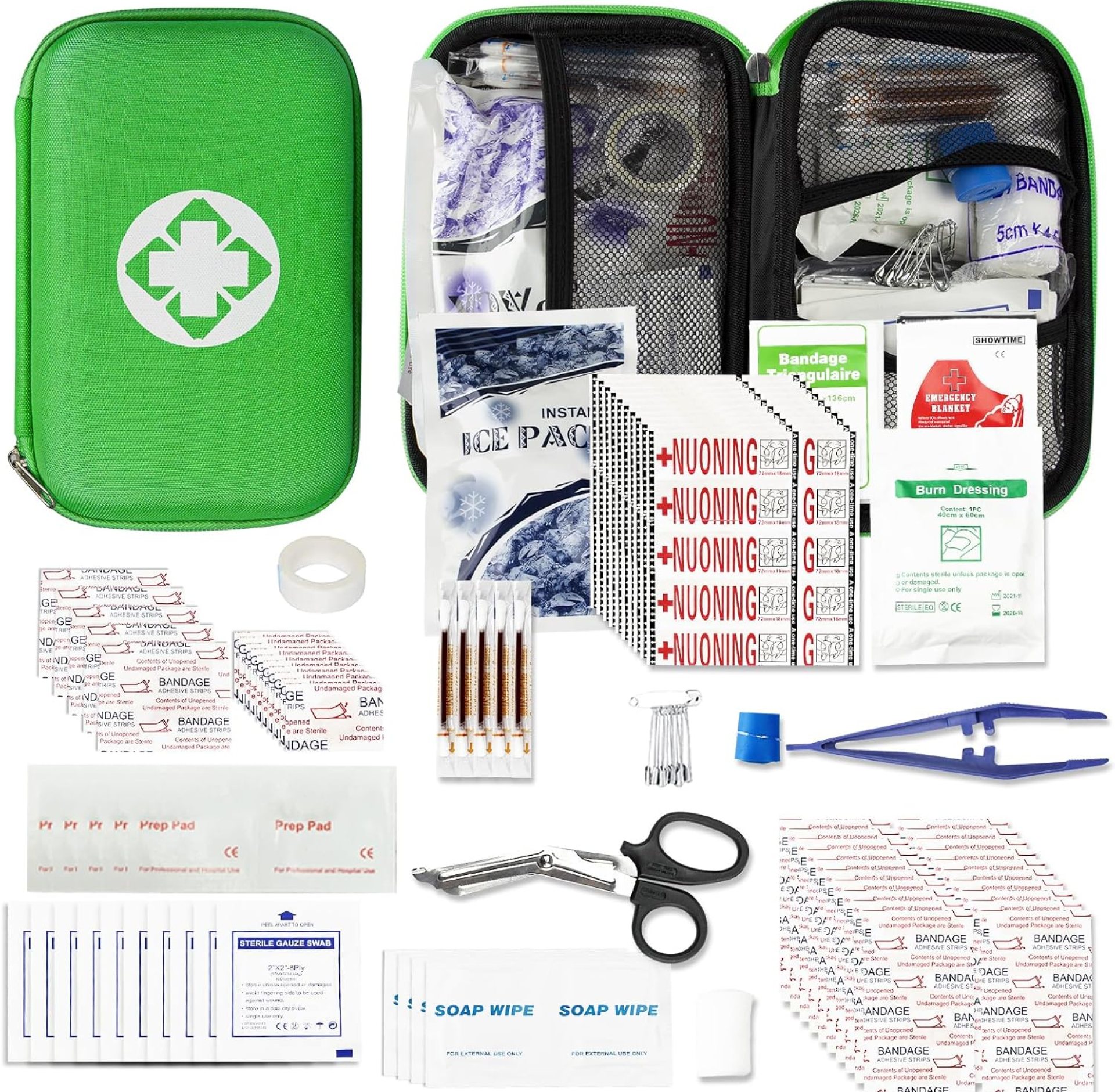 275Pcs Travel First Aid Kits for Car Emergency Preparedness Items Urgent Accident Essentials Set Survival Gear Equipment Sports First Aid Kits for College Dorm Student, Home, Boat, Green YIDERBO 275Pcs Travel First Aid Kits for Car Emergency Preparedness Items Urgent Accident Essentials Set Survival Gear Equipment Sports First Aid Kits for College Dorm Student, Home, Boat, Green YIDERBO