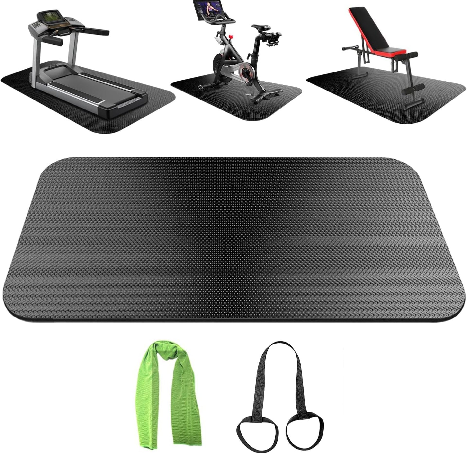 Exercise Equipment Mat,Treadmill Mat,Bike Mat Compatible with Peloton Bike Elliptical Treadmill Mat,Under Exercise Bike Trainer Mat Pad for Stationary Indoor Spin Bike (60″x23.6″) Exercise Equipment Mat,Treadmill Mat,Bike Mat Compatible with Peloton Bike Elliptical Treadmill Mat,Under Exercise Bike Trainer Mat Pad for Stationary Indoor Spin Bike (60″x23.6″)