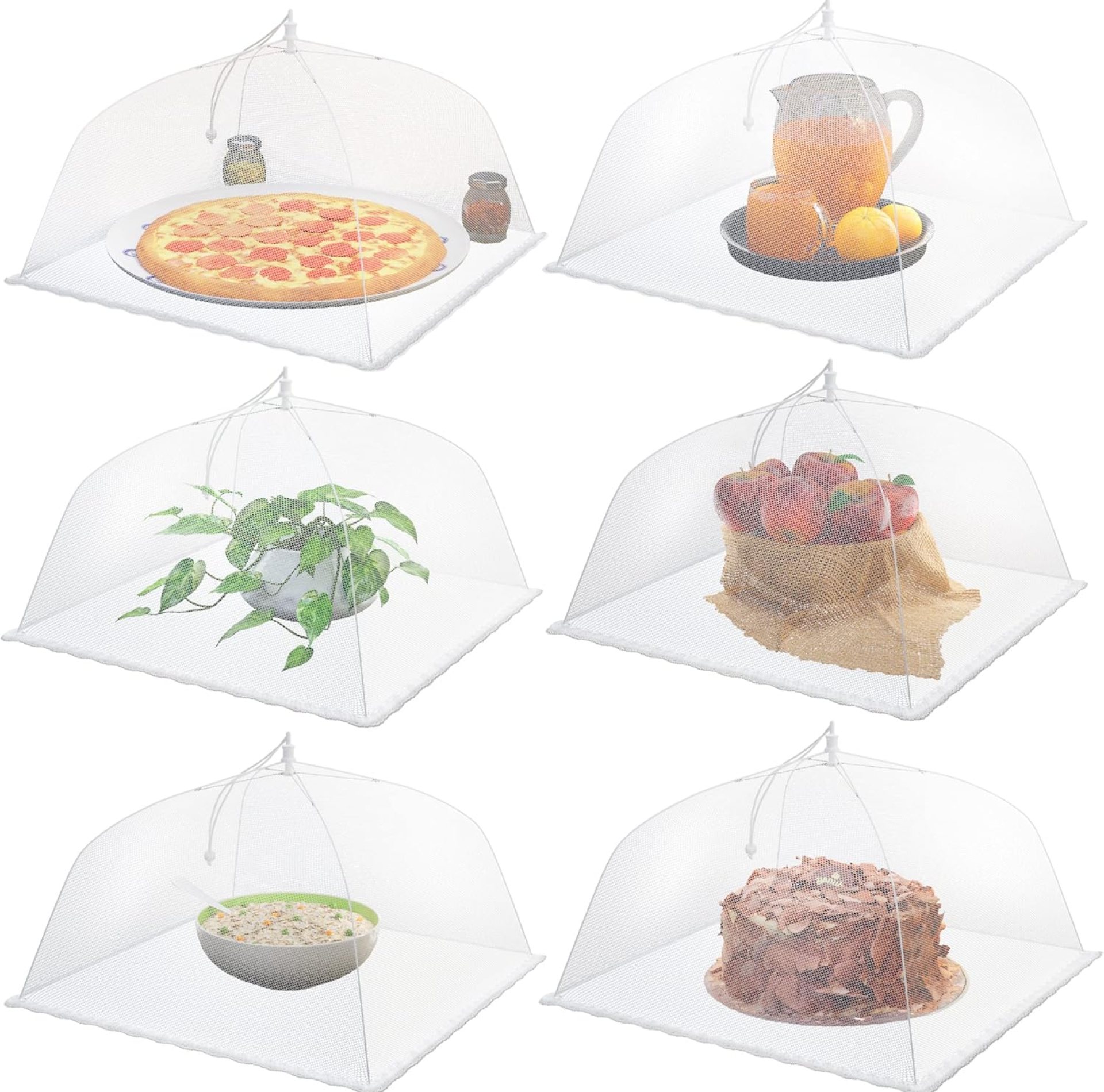 Simply Genius (6 Pack) Large and Tall 17×17 Pop-Up Mesh Food Covers Tent Umbrella for Outdoors, Screen Tents, Parties Picnics, BBQs, Reusable and Collapsible Food Tents – Food Covers for Outside Mesh Simply Genius (6 Pack) Large and Tall 17×17 Pop-Up Mesh Food Covers Tent Umbrella for Outdoors, Screen Tents, Parties Picnics, BBQs, Reusable and Collapsible Food Tents – Food Covers for Outside Mesh