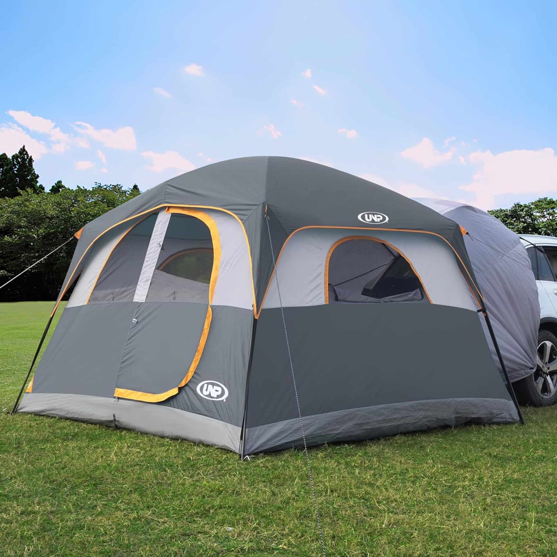 UNP SUV Tent for Camping, 6-Person Car Camping Tent, SUV Tailgate Tent for Outdoor, Easy Set Up Tent with Rainfly 10’x9’x78in(H) UNP SUV Tent for Camping, 6-Person Car Camping Tent, SUV Tailgate Tent for Outdoor, Easy Set Up Tent with Rainfly 10’x9’x78in(H)