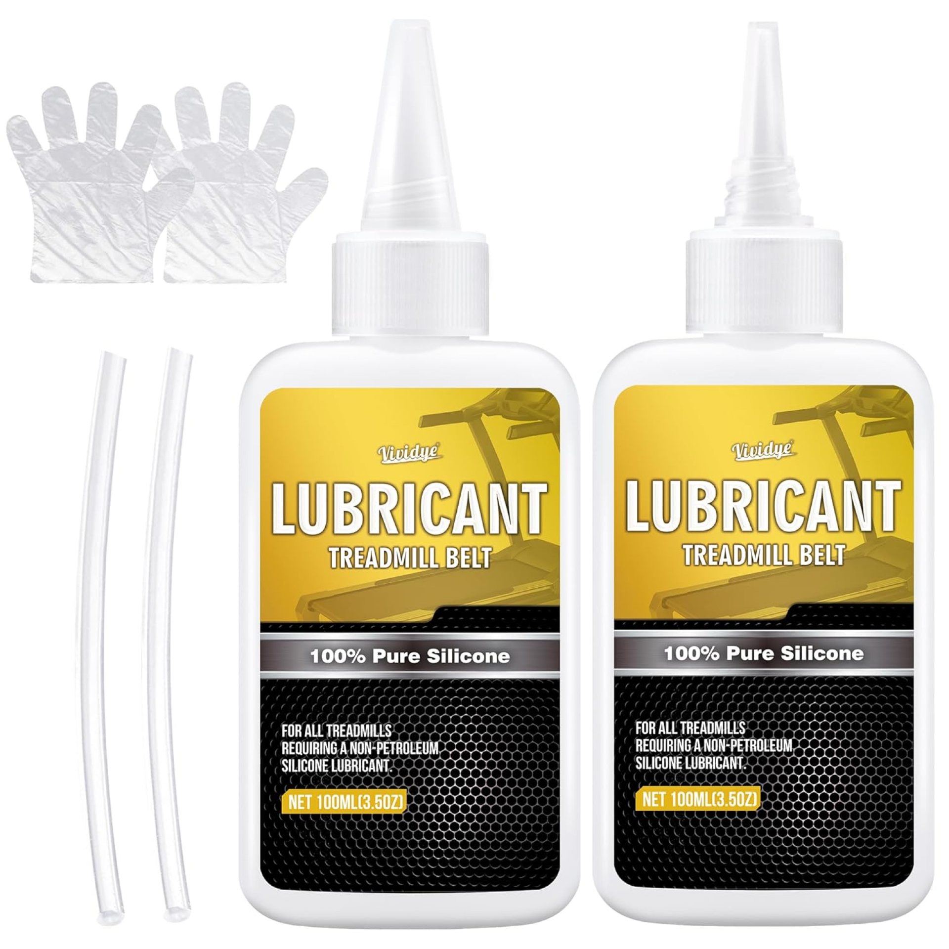100% Pure Silicone Treadmill Lube – 7oz Treadmill Lubricant for Belt – Premium Silicone Oil with Application Tubes – Suitable for Most Treadmill Lubrication – Non-Toxic and Odorless 100% Pure Silicone Treadmill Lube – 7oz Treadmill Lubricant for Belt – Premium Silicone Oil with Application Tubes – Suitable for Most Treadmill Lubrication – Non-Toxic and Odorless