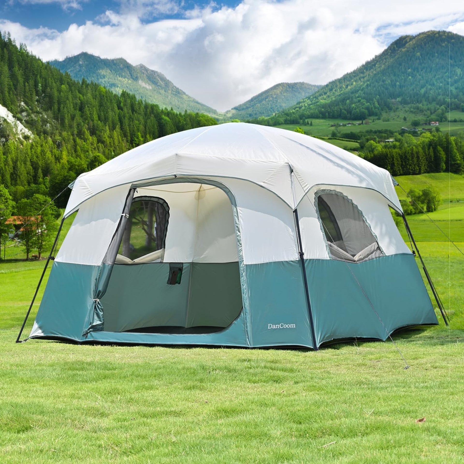 Tents 4/6/8/12 Person, Easy Setup Waterproof Camping Tent with Rainfly, Portable Double Layer Large Family Tent for Camping Backyard Outdoor &Hiking Tents 4/6/8/12 Person, Easy Setup Waterproof Camping Tent with Rainfly, Portable Double Layer Large Family Tent for Camping Backyard Outdoor &Hiking