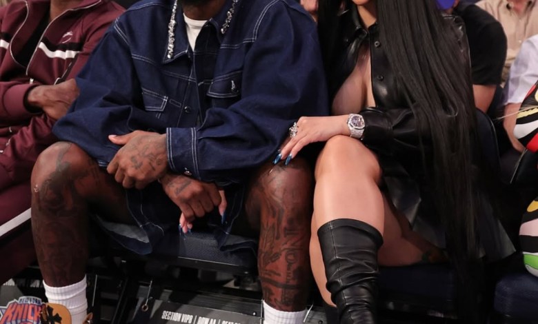 Cardi B and Stefon Diggs, turn on rumors of romance after arriving together at a NBA game Cardi B and Stefon Diggs, turn on rumors of romance after arriving together at a NBA game