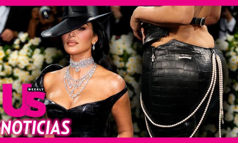 Kim Kardashian almost shows his butt in his leather look of the Met 2025 gala Kim Kardashian almost shows his butt in his leather look of the Met 2025 gala