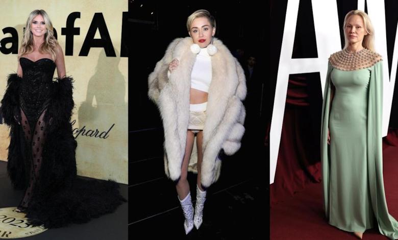 Miley Cyrus, Heidi Klum and Pamela Anderson are first Miley Cyrus, Heidi Klum and Pamela Anderson are first