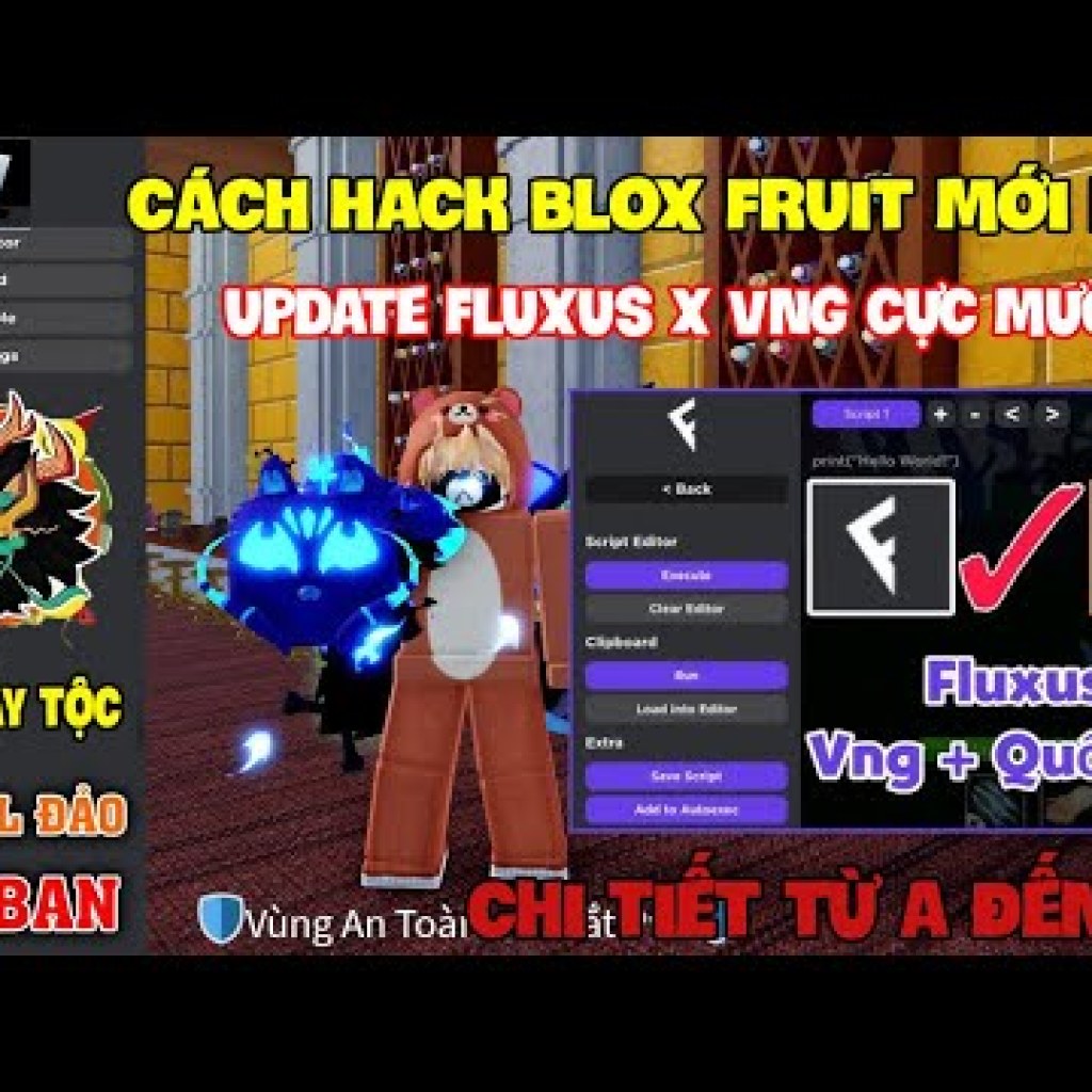 Cách Hack Roblox Blox Fruit trên Điện Thoại iOS và PC VNG với Fluxus và Script Auto Farm cho việc Cày Tộc V4 Cách Hack Roblox Blox Fruit trên Điện Thoại iOS và PC VNG với Fluxus và Script Auto Farm cho việc Cày Tộc V4