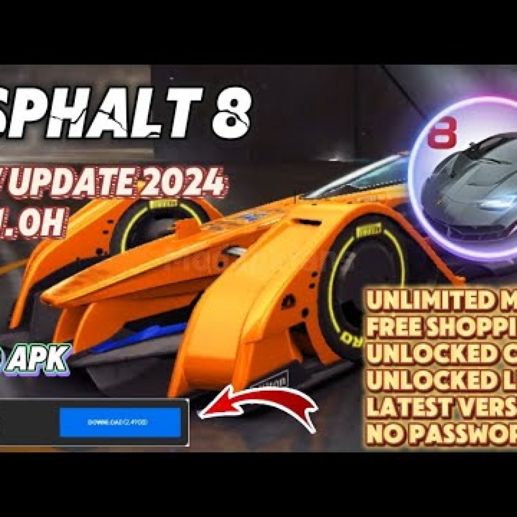 Asphalt 8 Mod Apk 810h – Phiên bản 2024 cập nhật mới nhất, vô hạn tiền và mua sắm miễn phí Asphalt 8 Mod Apk 810h – Phiên bản 2024 cập nhật mới nhất, vô hạn tiền và mua sắm miễn phí