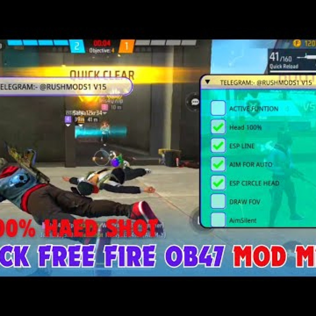 Hack FF OB47: Menu Ghim Đầu NPC, Name Aim Lock, Headshot 100%, Auto Rank Mới Nhất 2025 Hack FF OB47: Menu Ghim Đầu NPC, Name Aim Lock, Headshot 100%, Auto Rank Mới Nhất 2025