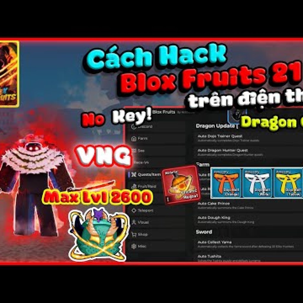 Hướng dẫn Hack Blox Fruits VNG Update 22 Dragon mới nhất trên điện thoại Dragon Quest Max 2600 Hướng dẫn Hack Blox Fruits VNG Update 22 Dragon mới nhất trên điện thoại Dragon Quest Max 2600